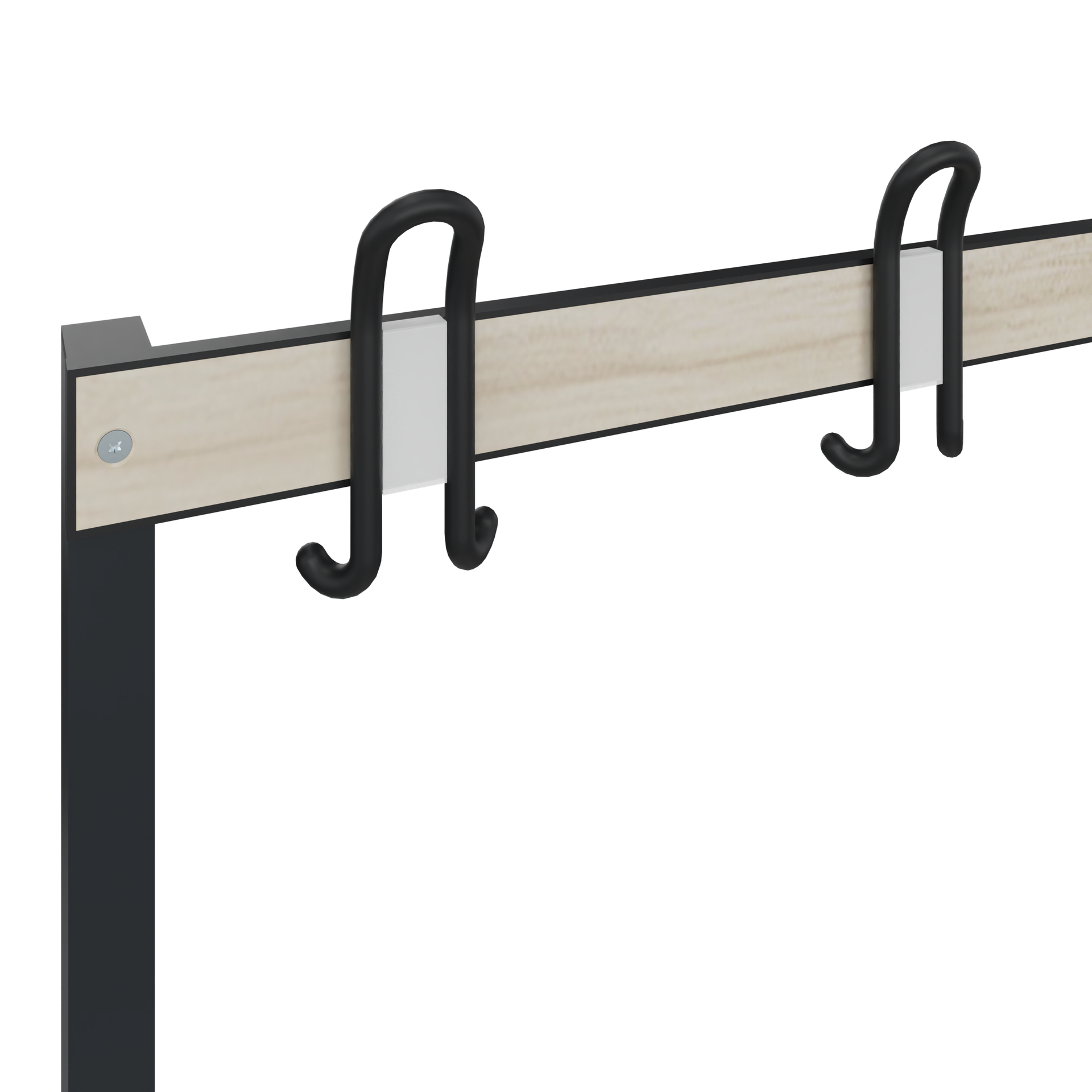 C+P Garderobenbank Solid HPL, 1716x1000x412mm, 7021/VK031