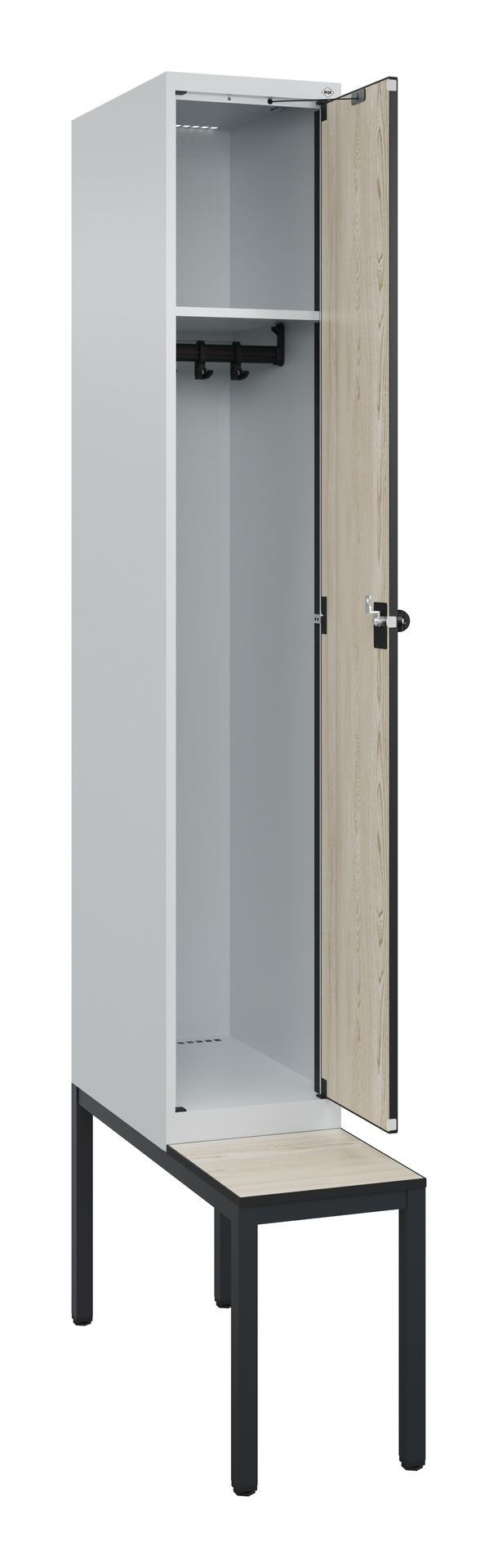 C+P Spind Evolo PLUS, Bank, 1 Abteil, 2120x300x815mm C+P Spind Evolo PLUS, Bank, 1 Abteil, 2120x300x815mm