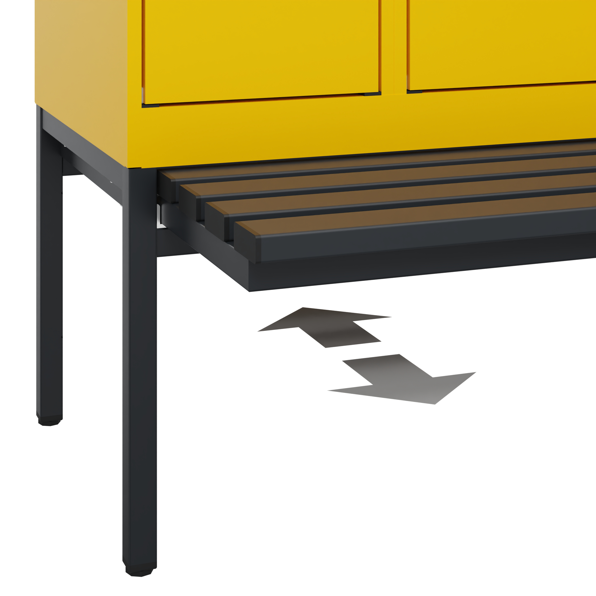 C+P Spind Evolo PLUS, Bank, 3 Abteile, 2120x900x815mm