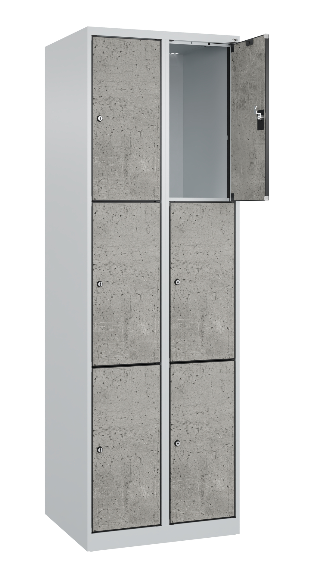C+P Schlie�fachschrank Evolo PLUS, 6 F�cher, 1850x600x500mm