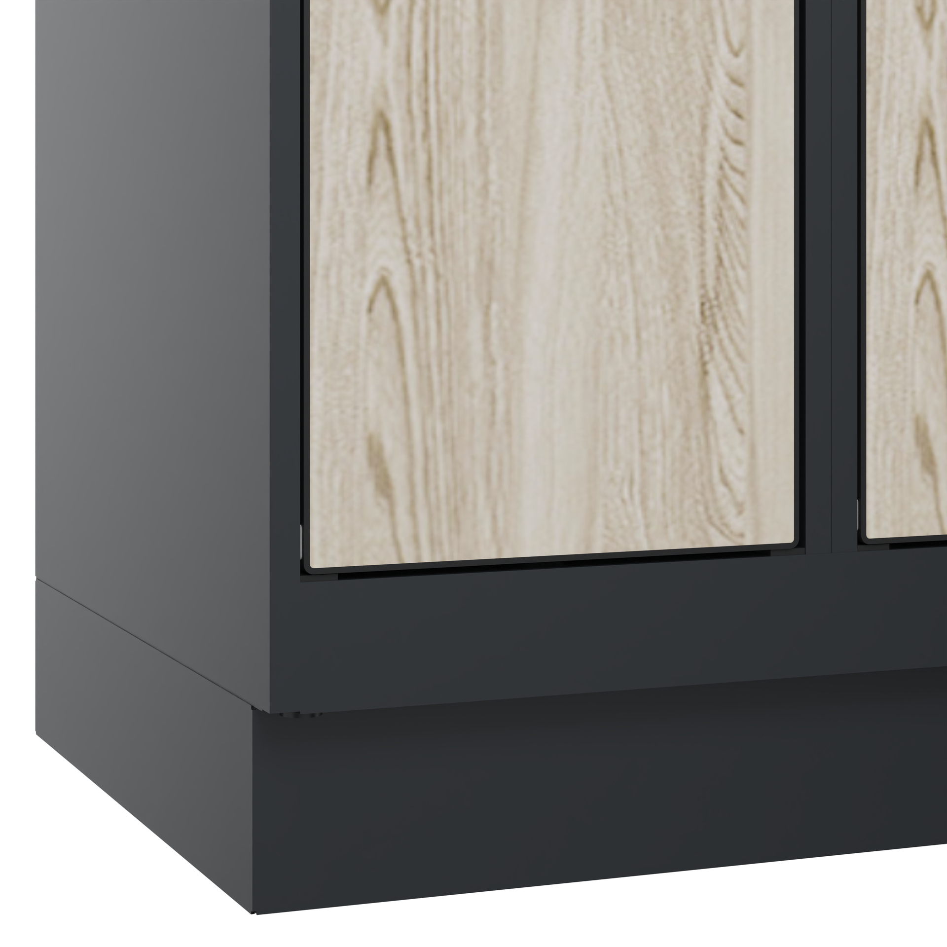 C+P Schlie�fachschrank Evolo PLUS, Sockel, 9 F�cher, 1950x900x500mm
