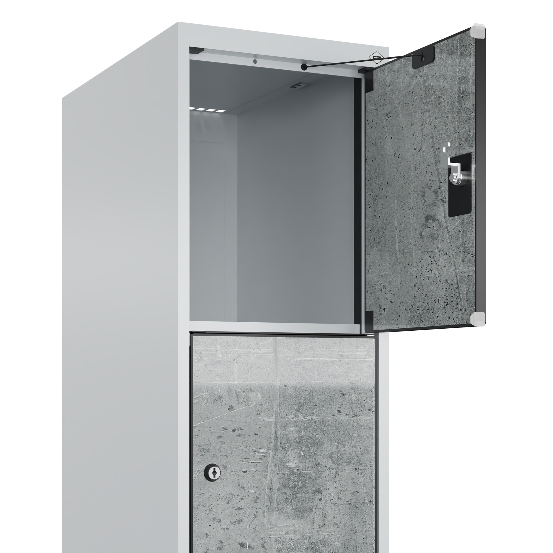 C+P Schlie�fachschrank Evolo PLUS, F��e, 5 F�cher, 1950x300x500mm