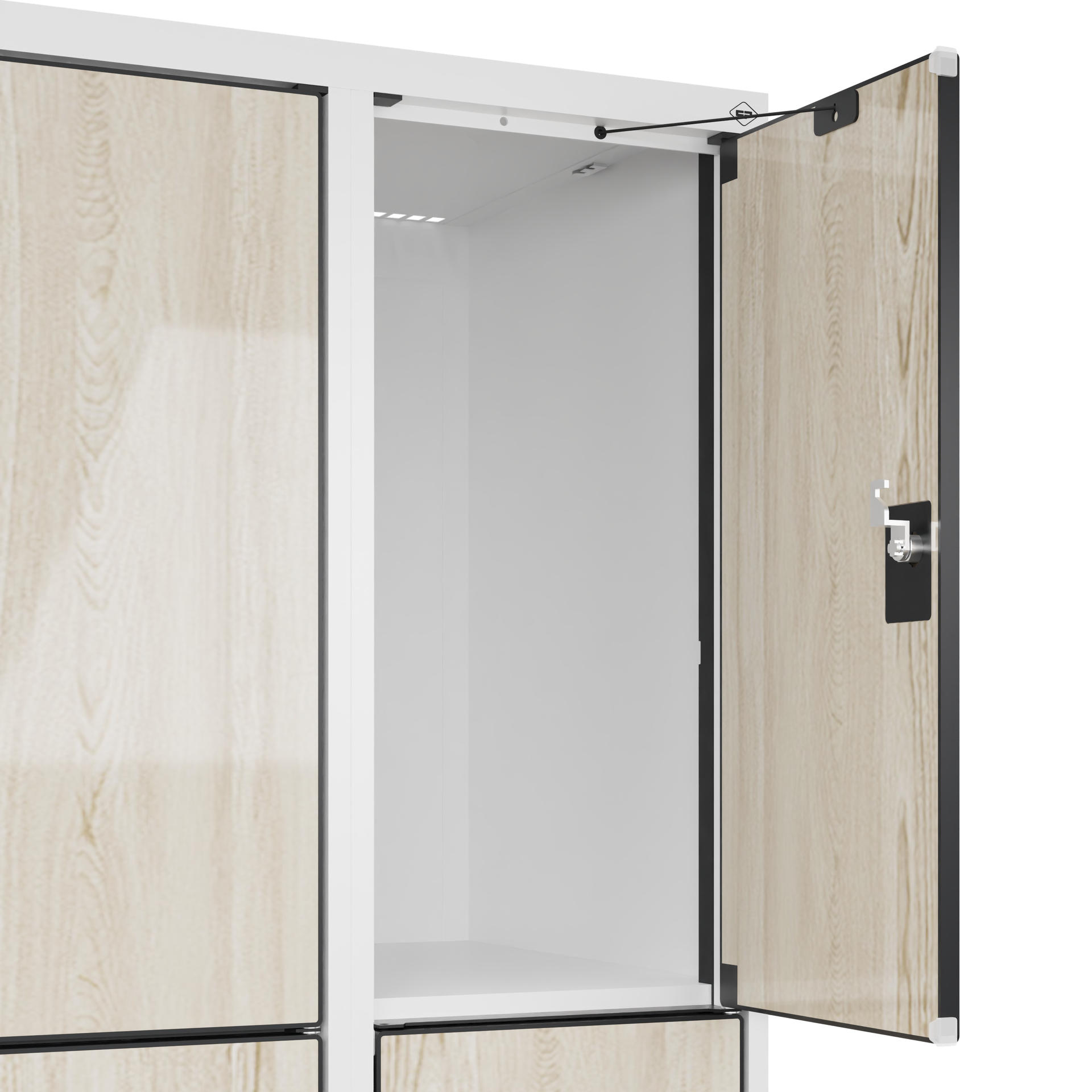 C+P Schlie�fachschrank Evolo PLUS, 9 F�cher, 1850x900x500mm