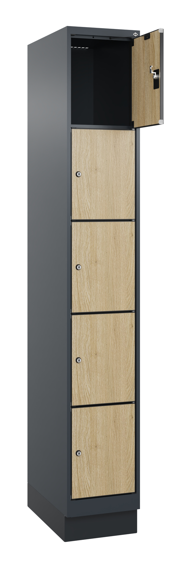 C+P Schlie�fachschrank Evolo PLUS, Sockel, 5 F�cher, 1950x300x500mm