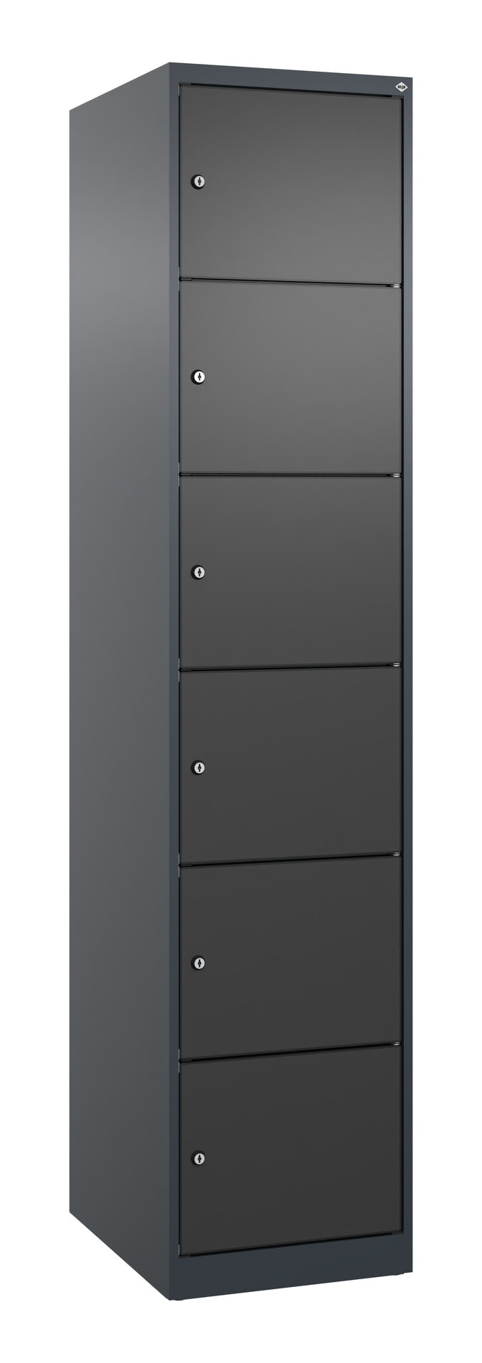 C+P Schlie�fachschrank Evolo PLUS, 6 F�cher, 1850x400x500mm