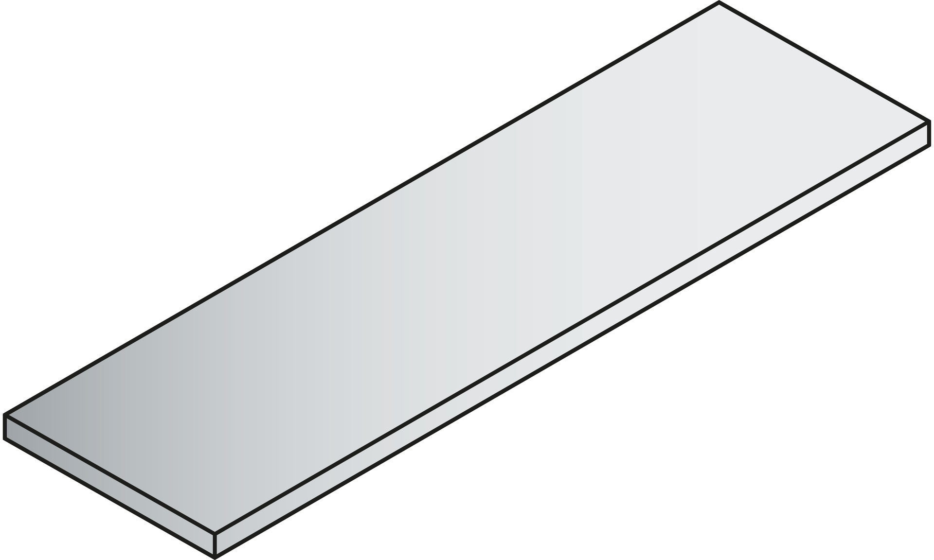 C+P Einlegeboden lackiert Acurado, 1194x352mm, 0000