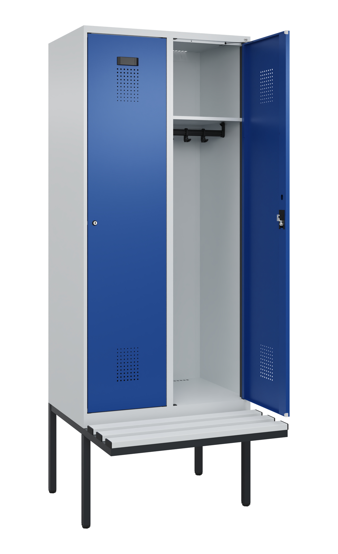 C+P Spind Evolo PLUS, Bank, 2 Abteile, 2120x800x81
