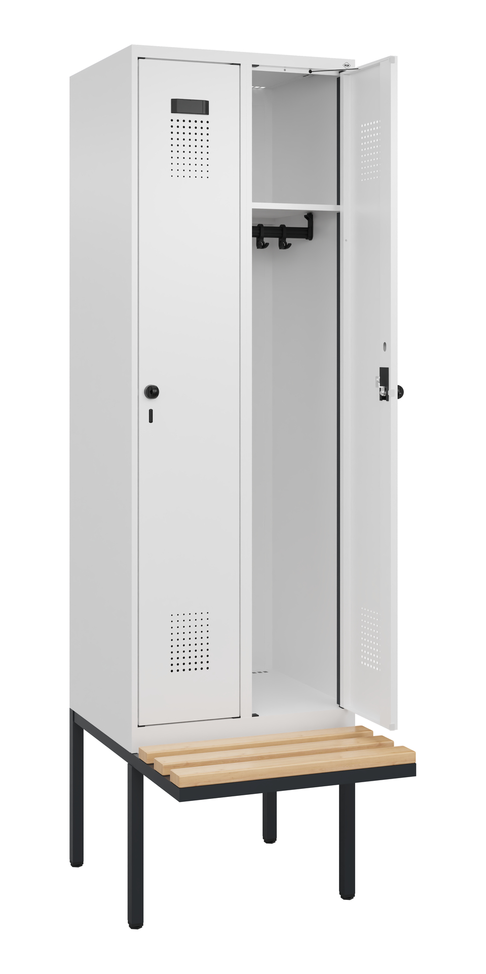 C+P Spind Evolo PLUS, Bank, 2 Abteil, 2120x600x815