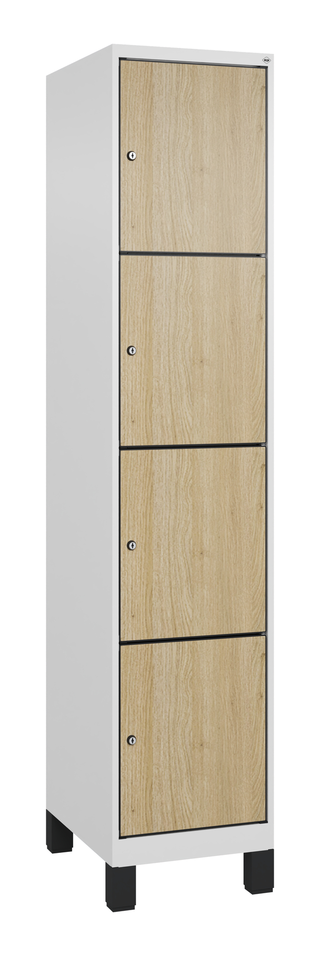 C+P Schlie�fachschrank Evolo PLUS, F��e, 4 F�cher, 1950x400x500mm