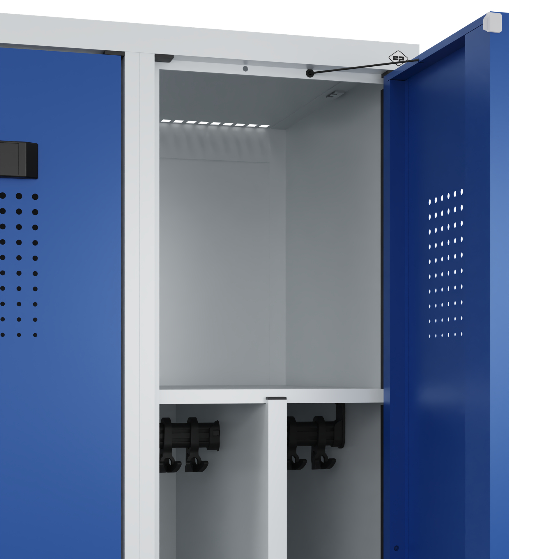 C+P Spind Evolo PLUS, Bank, 3 Abteile, 2120x900x815mm
