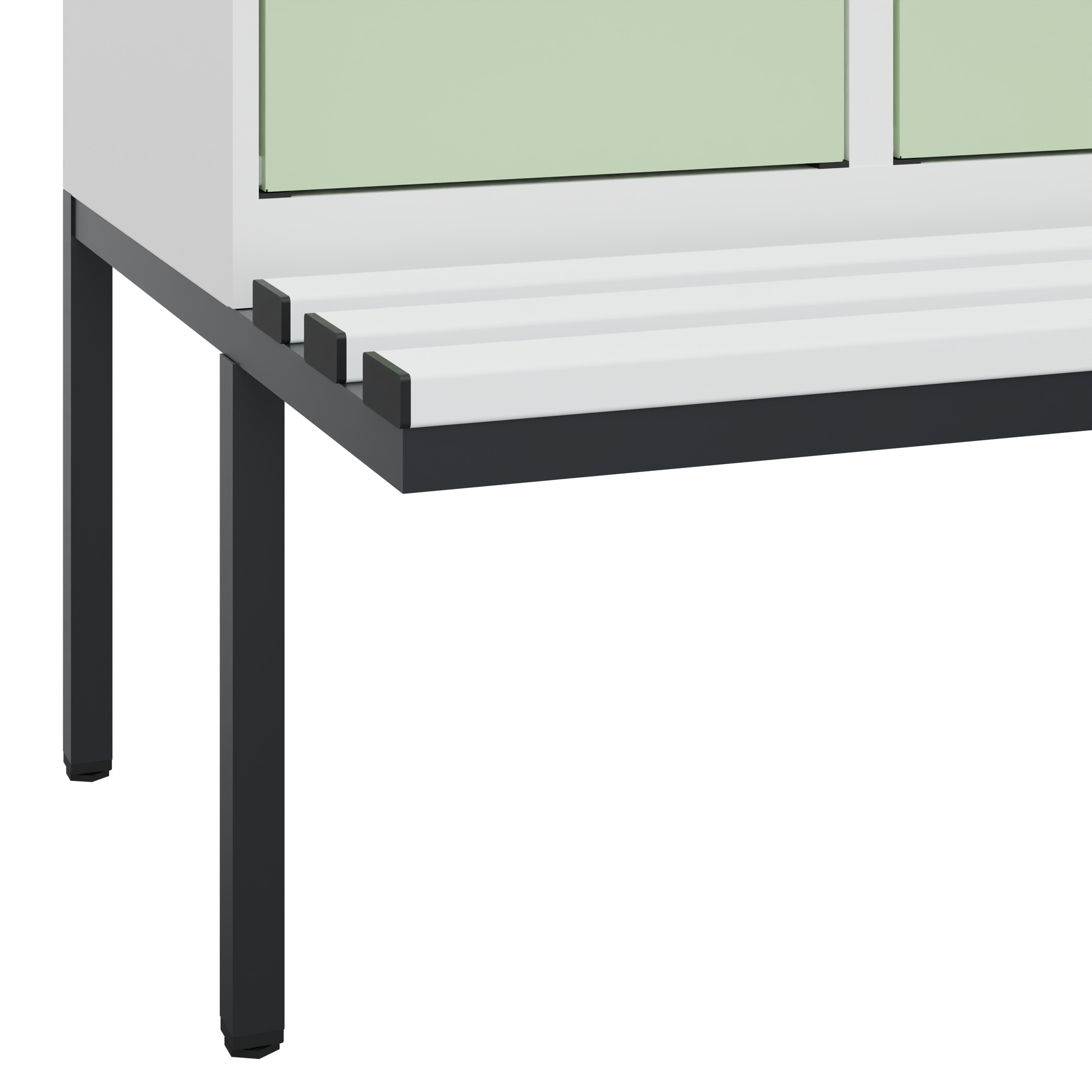 C+P Spind Evolo PLUS, Bank, 2 Abteile, 2120x800x81