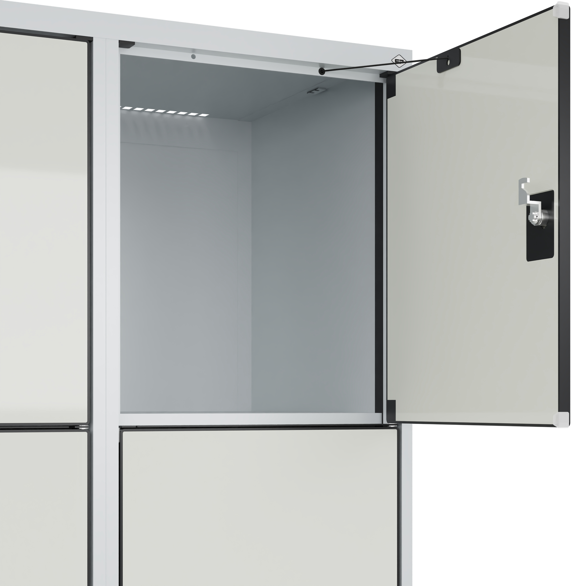C+P Schlie�fachschrank Evolo PLUS, Sockel, 8 F�cher, 1950x800x500mm