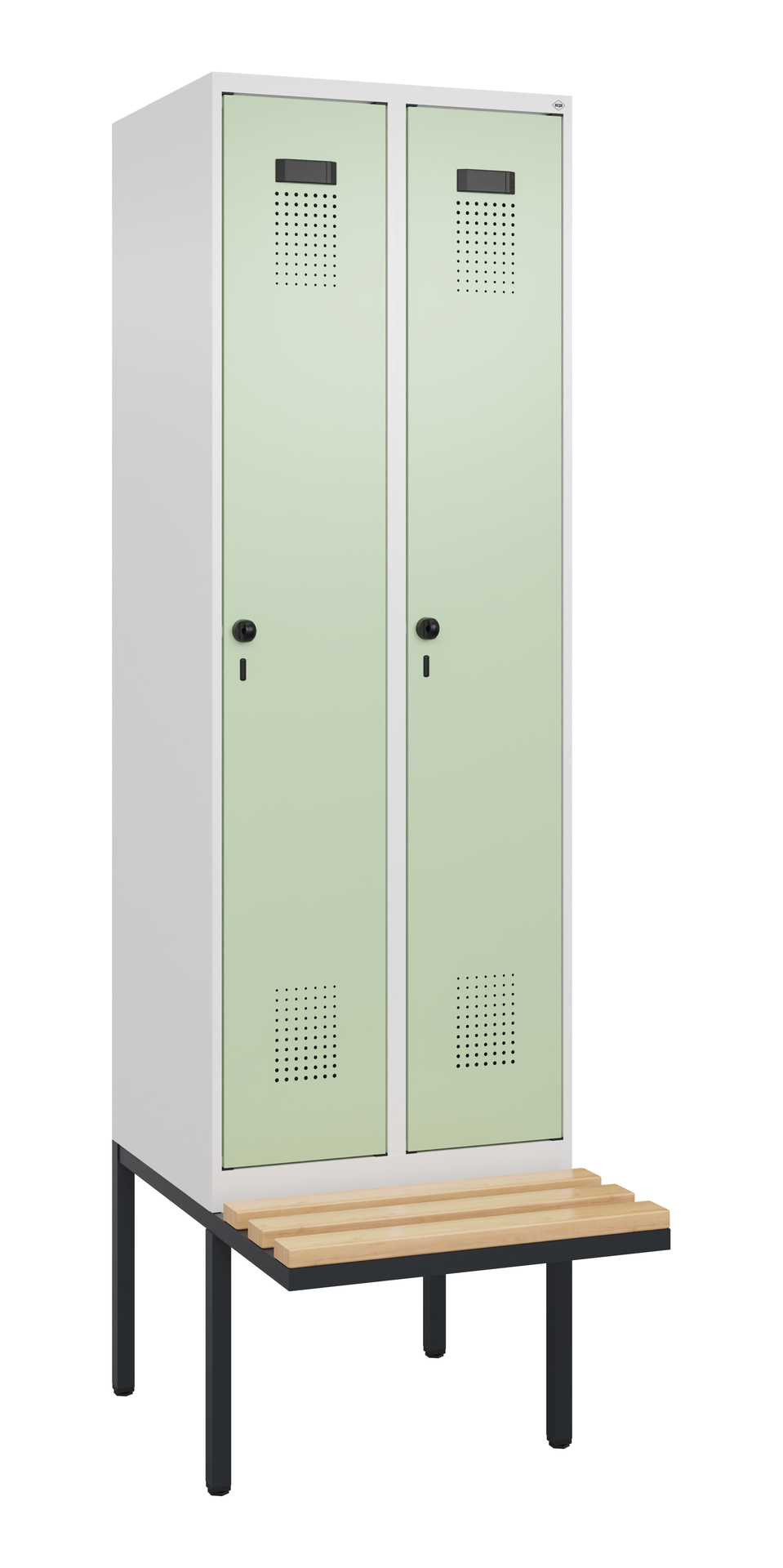 C+P Spind Evolo PLUS, Bank, 2 Abteil, 2120x600x815