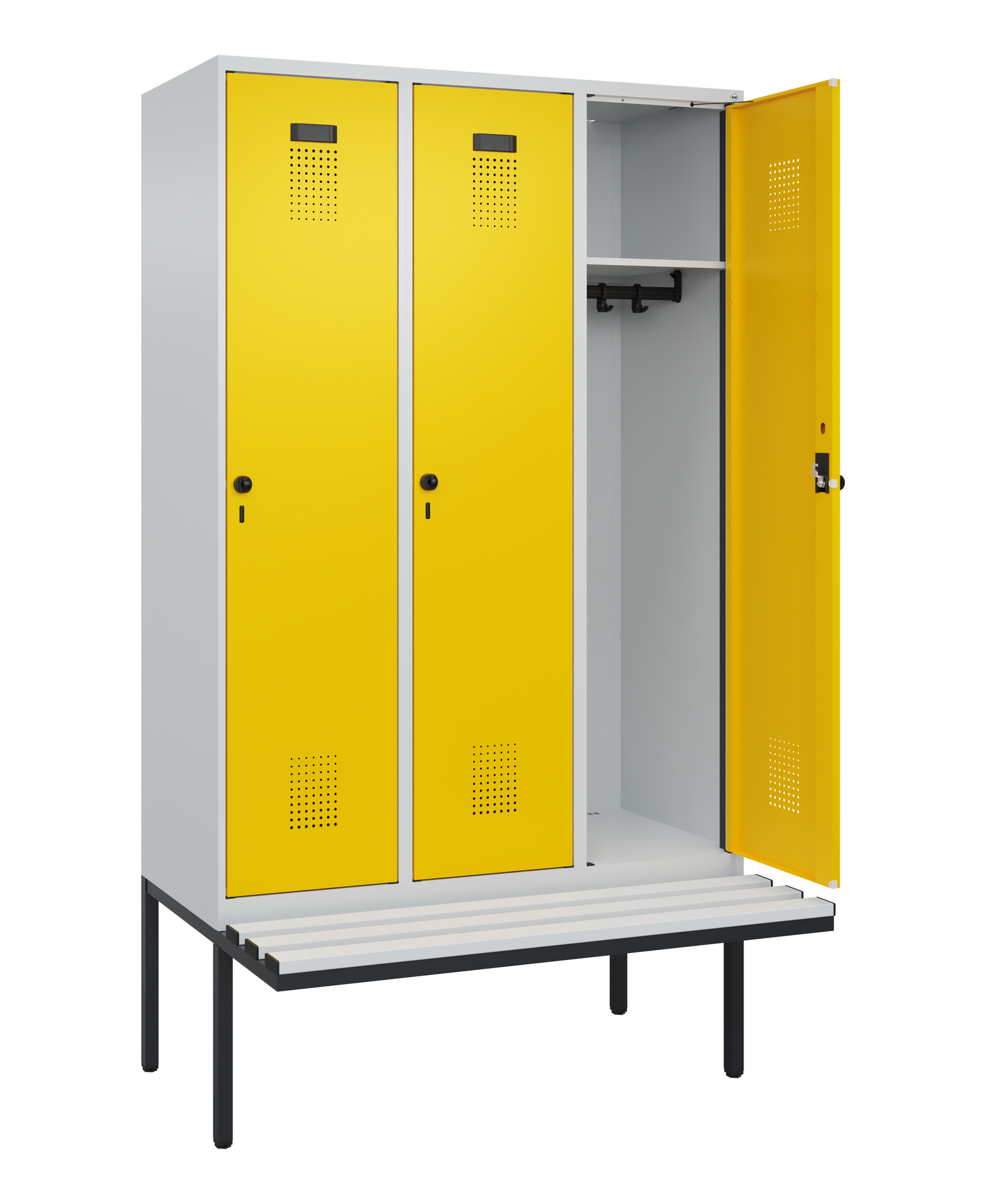 C+P Spind Evolo PLUS, Bank, 3 Abteile, 2120x1200x8