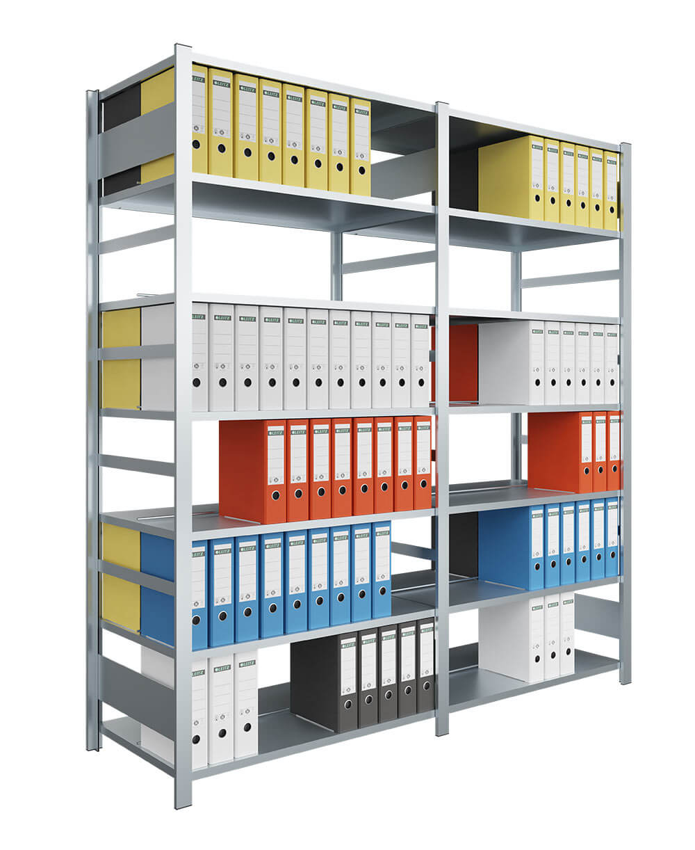 Anbau-Ordner-Steckregal doppelseitig