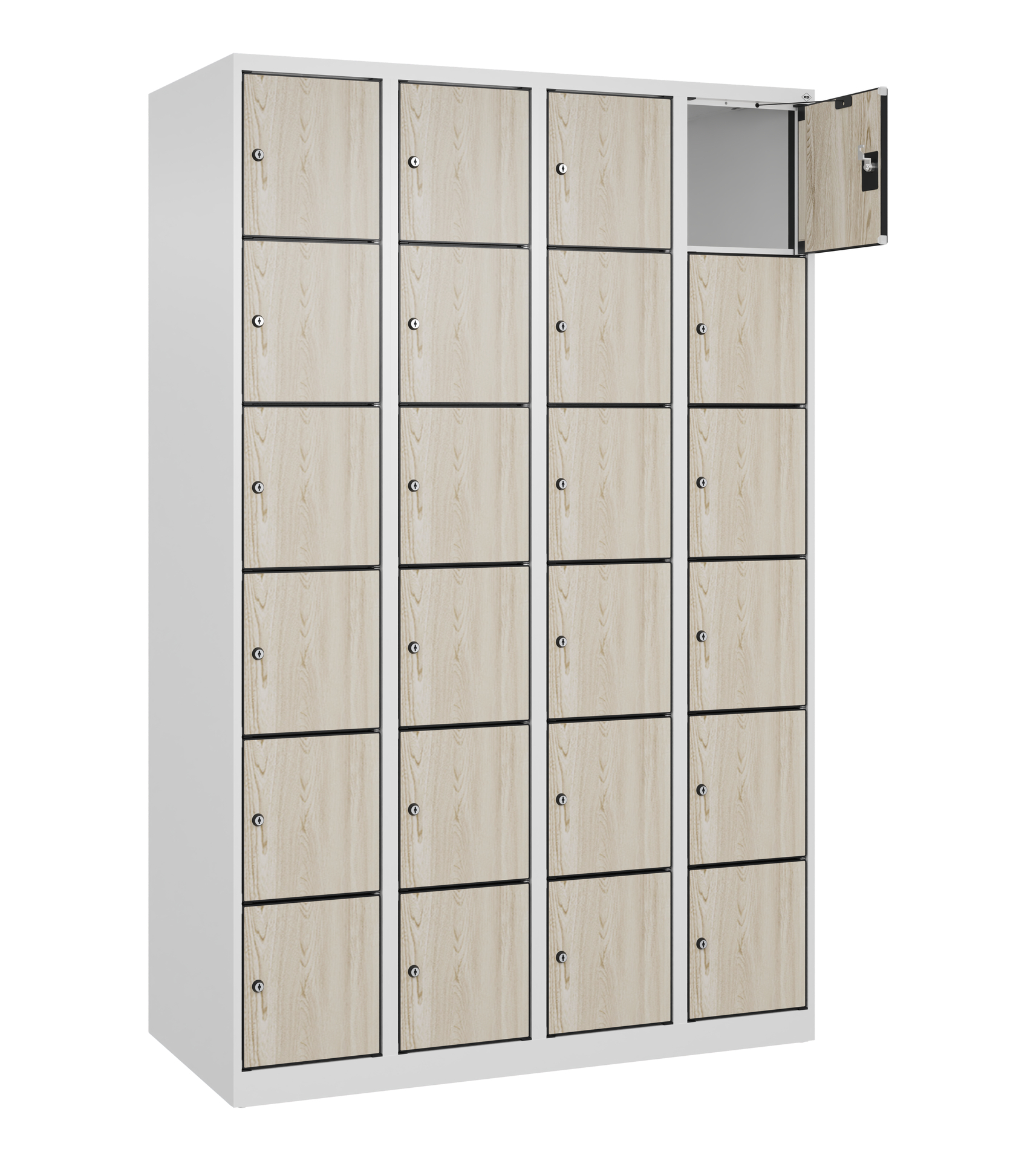 C+P Schlie�fachschrank Evolo PLUS, 24 F�cher, 1850x1200x500mm