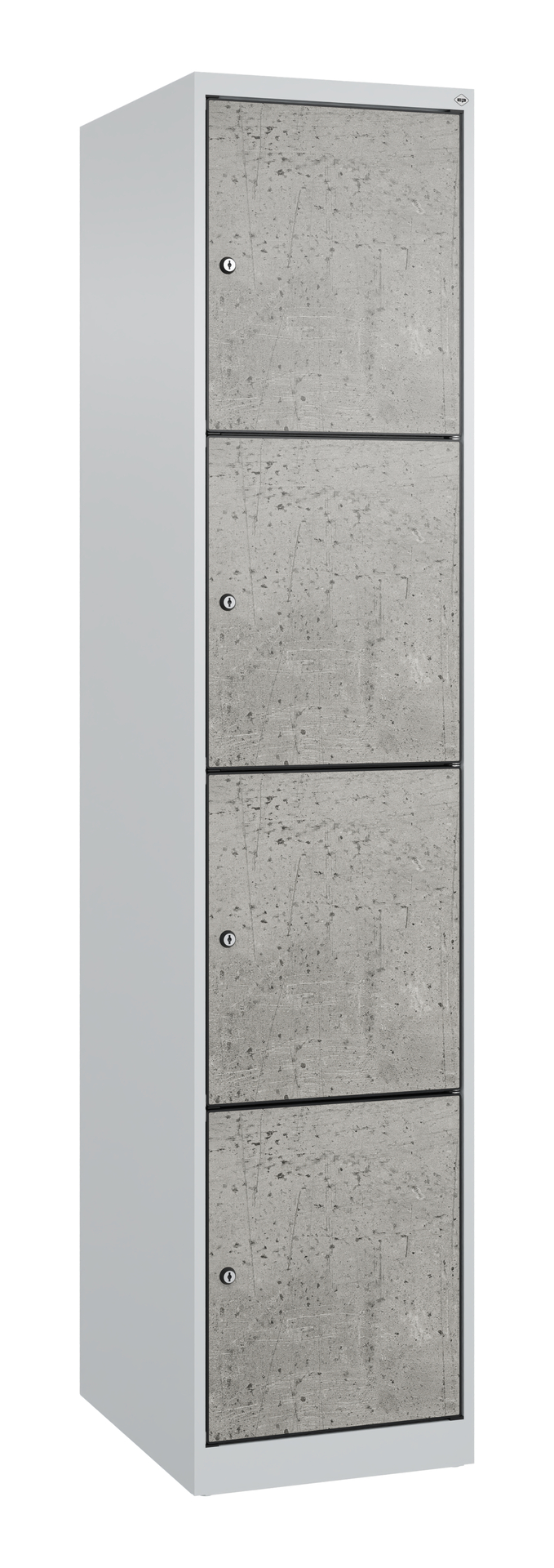 C+P Schlie�fachschrank Evolo PLUS, 4 F�cher, 1850x400x500mm