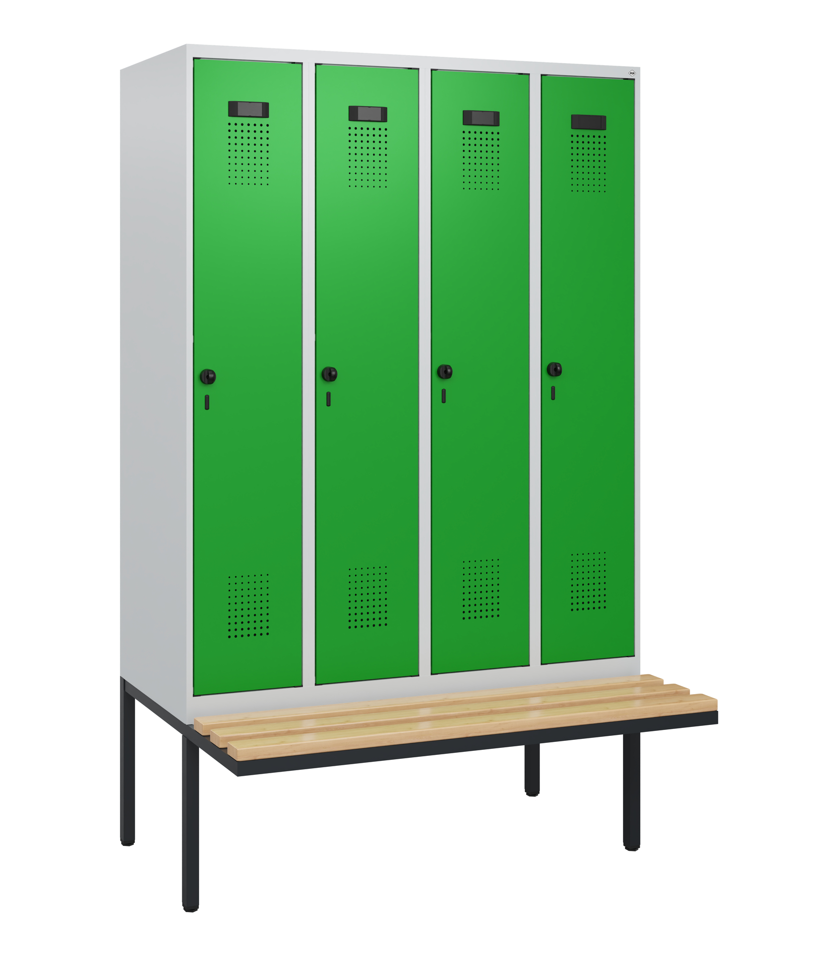 C+P Spind Evolo PLUS, Bank, 4 Abteile, 1950x1200x8