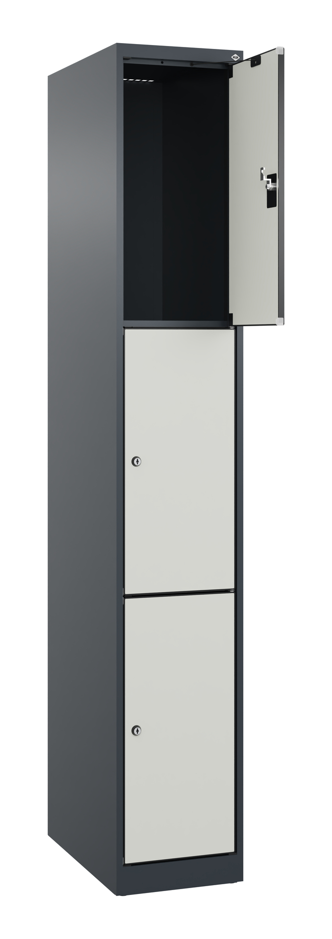 C+P Schlie�fachschrank Evolo PLUS, 3 F�cher, 1850x300x500mm C+P Schlie�fachschrank Evolo PLUS, 3 F�cher, 1850x300x500mm