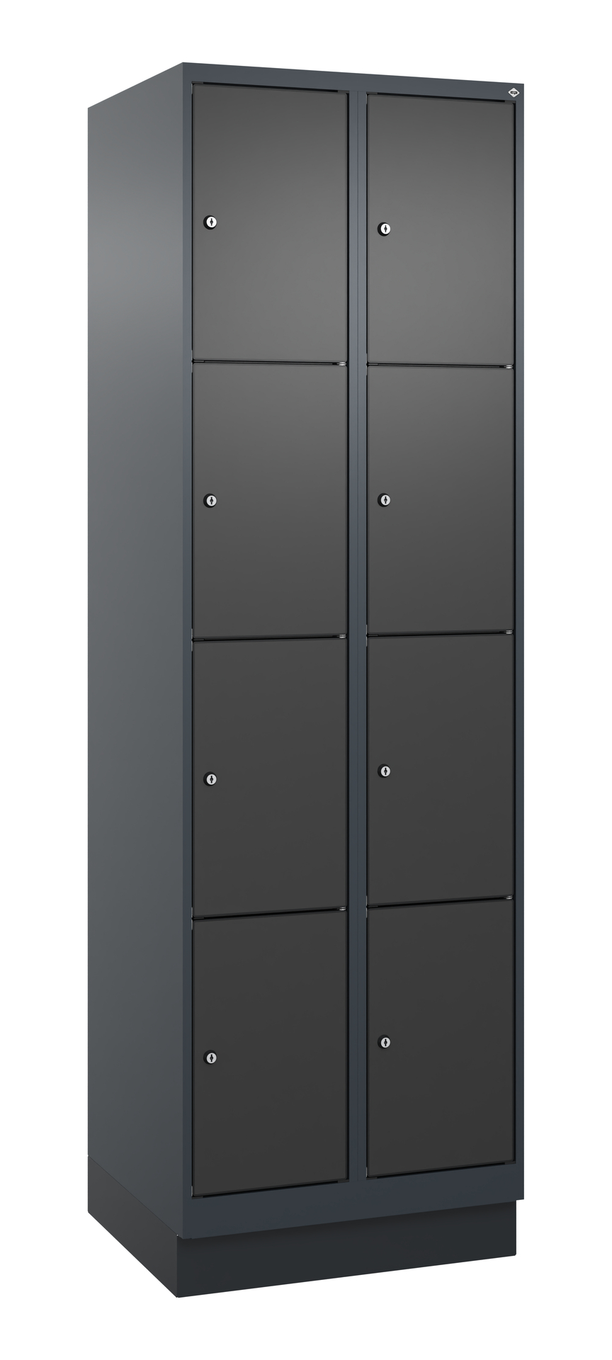 C+P Schlie�fachschrank Evolo PLUS, Sockel, 8 F�cher, 1950x600x500mm