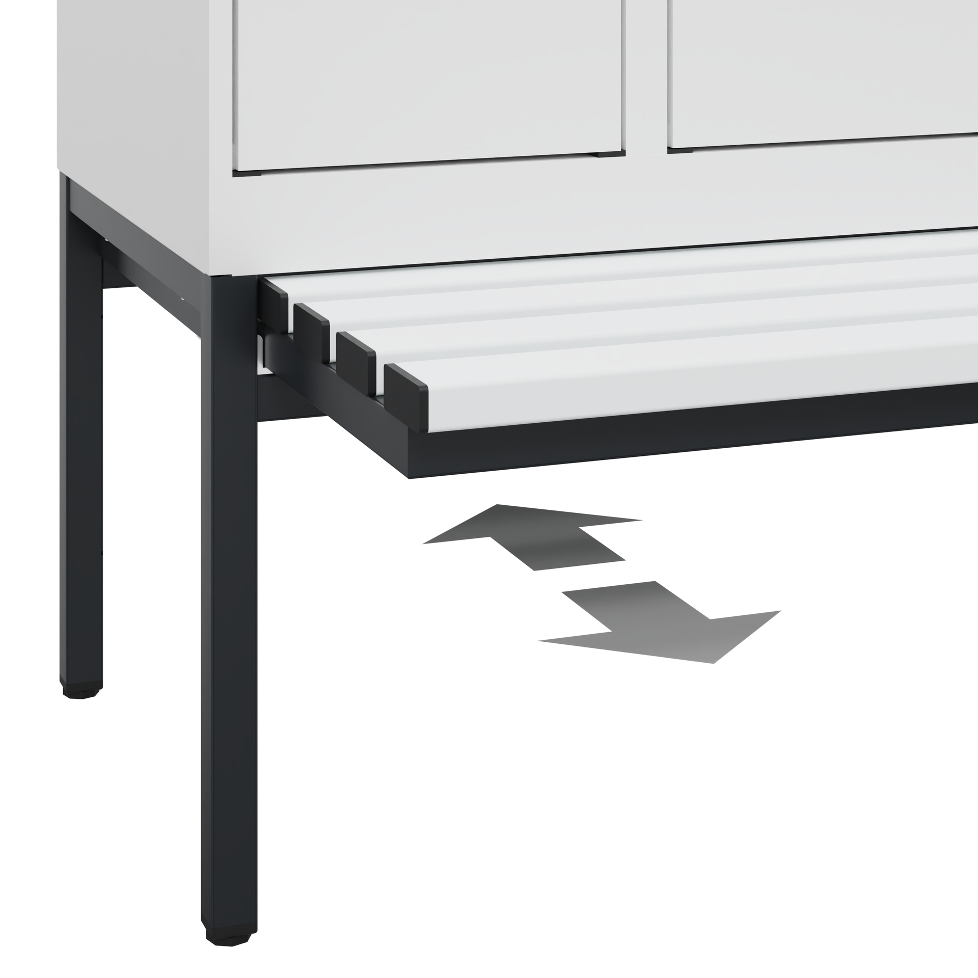 C+P Spind Evolo PLUS, Bank, 2 Abteil, 2120x600x815mm