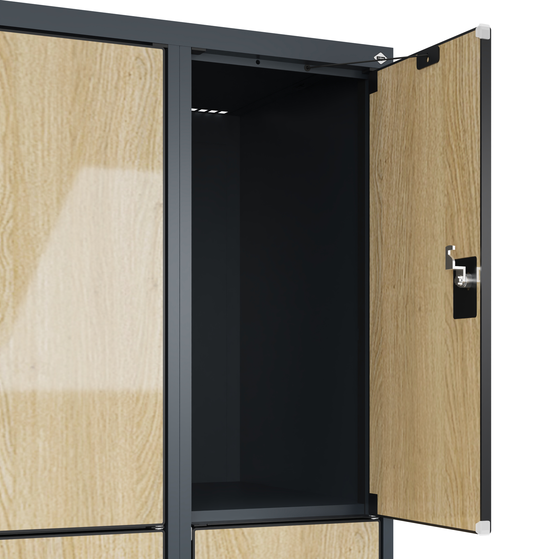 C+P Schlie�fachschrank Evolo PLUS, 12 F�cher, 1850x1200x500mm