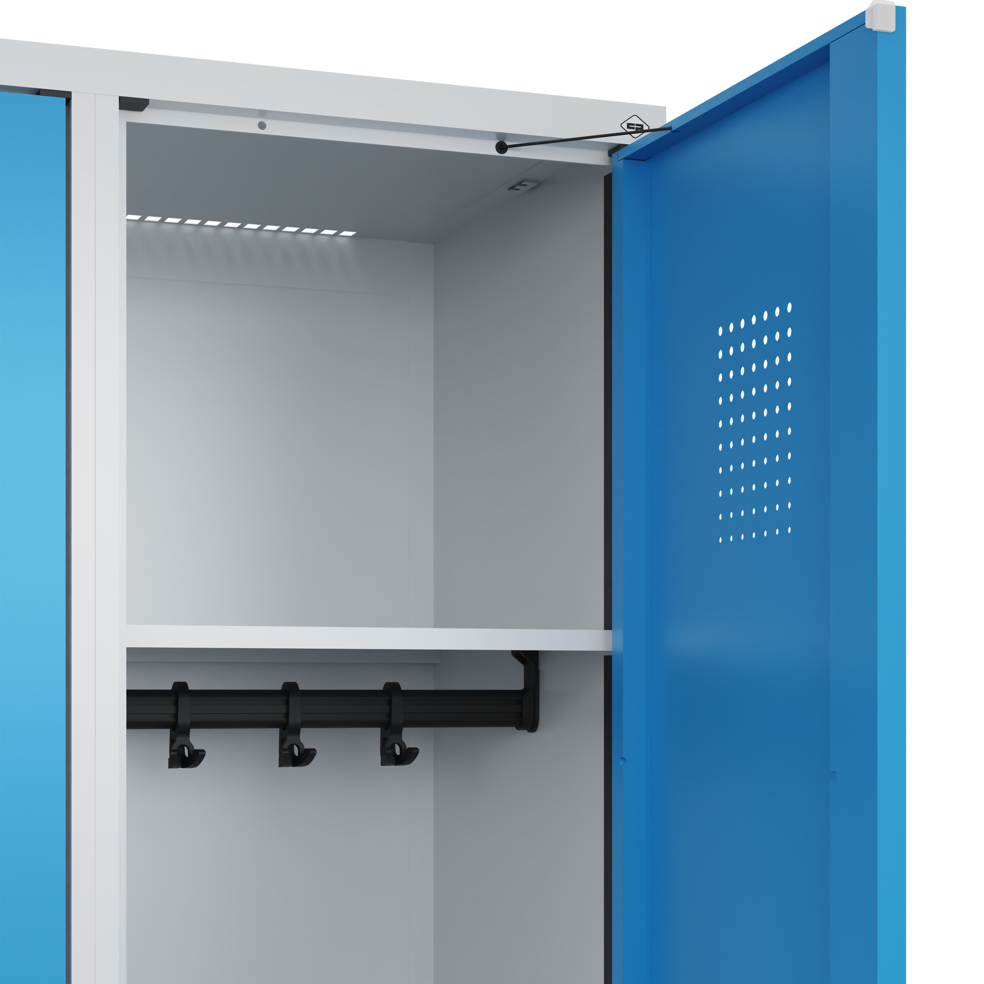 C+P Spind Evolo PLUS, Bank, 2 Abteile, 2120x800x815mm