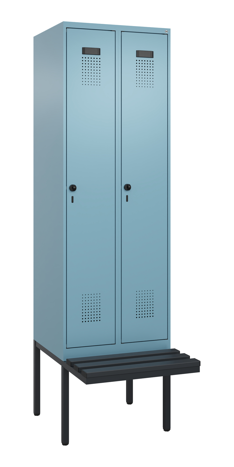 C+P Spind Evolo PLUS, Bank, 2 Abteil, 2120x600x815