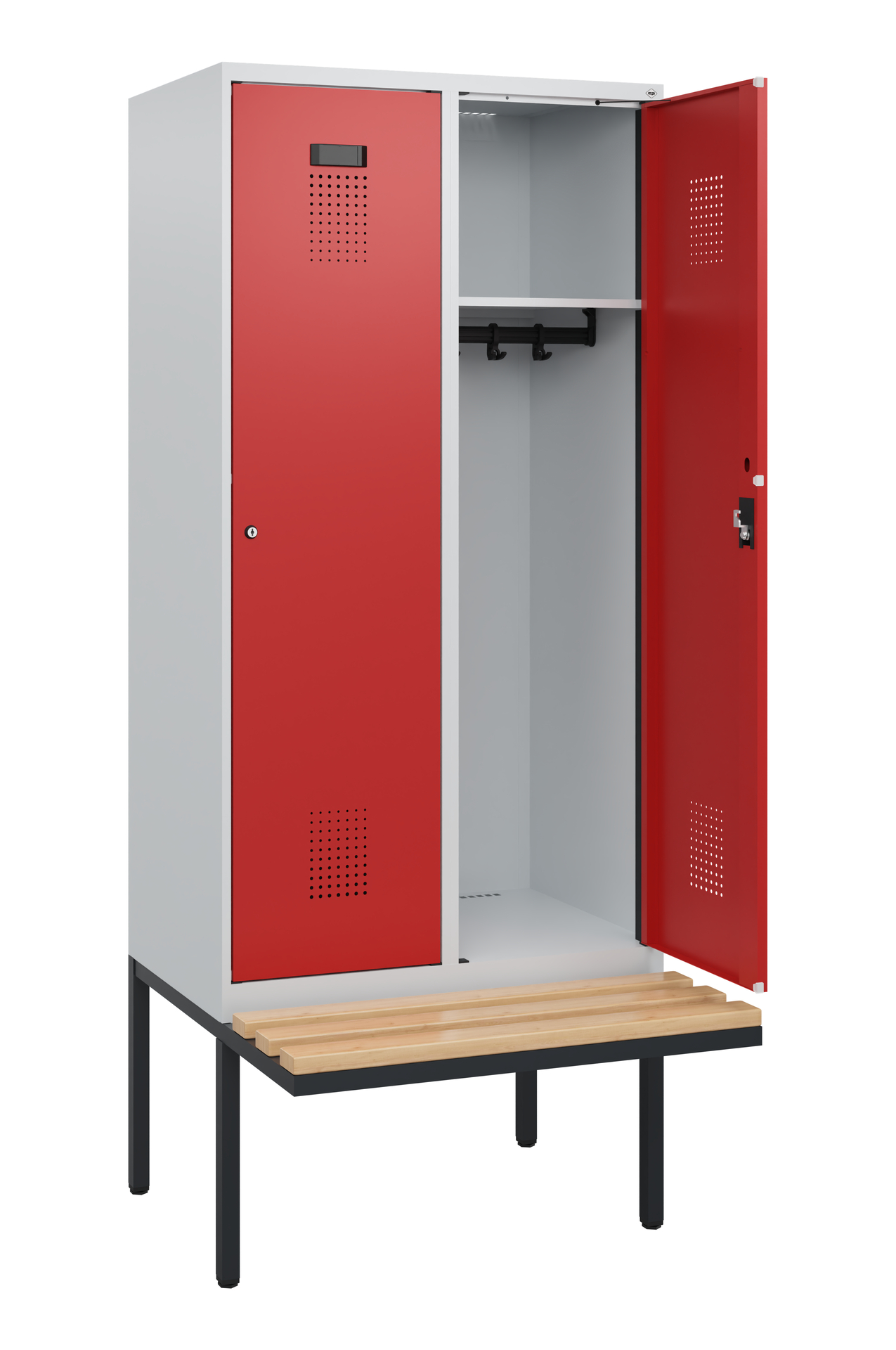 C+P Spind Evolo PLUS, Bank, 2 Abteile, 1950x800x81