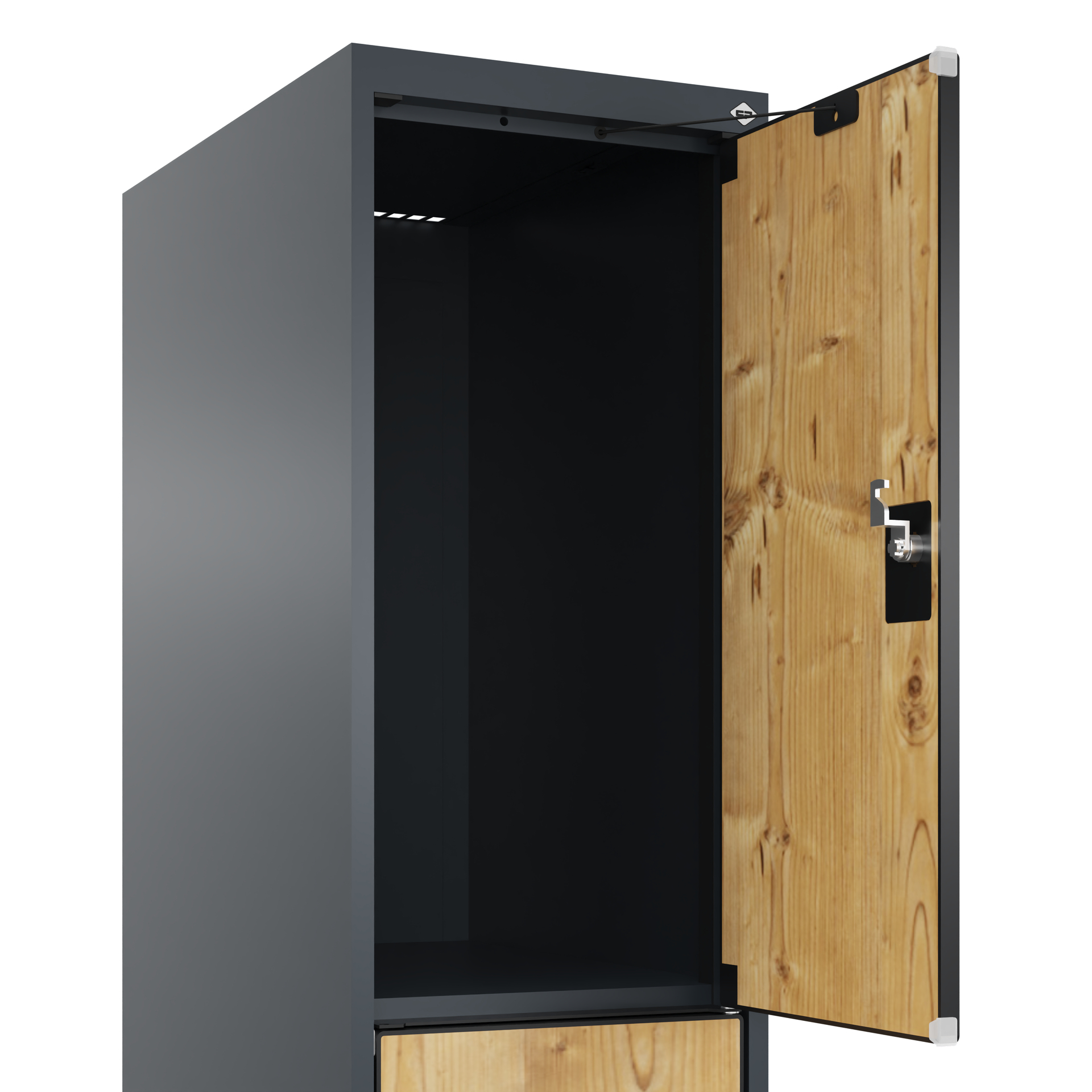 C+P Schlie�fachschrank Evolo PLUS, Sockel, 3 F�cher, 1950x300x500mm