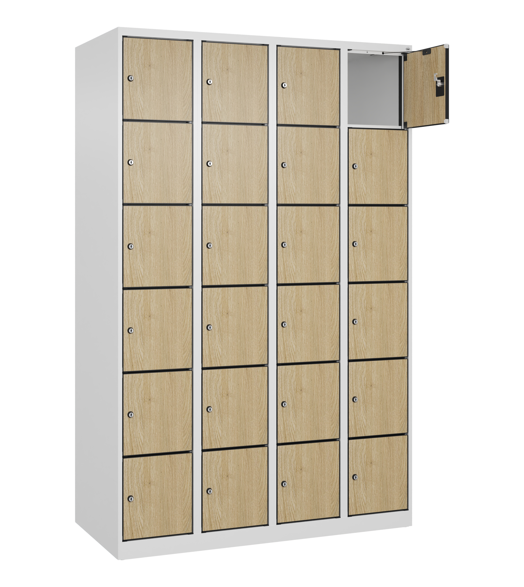 C+P Schlie�fachschrank Evolo PLUS, 24 F�cher, 1850x1200x500mm