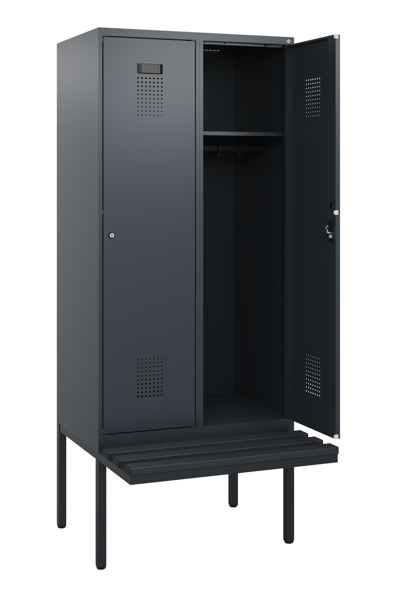 C+P Spind Evolo PLUS, Bank, 2 Abteile, 1950x800x81