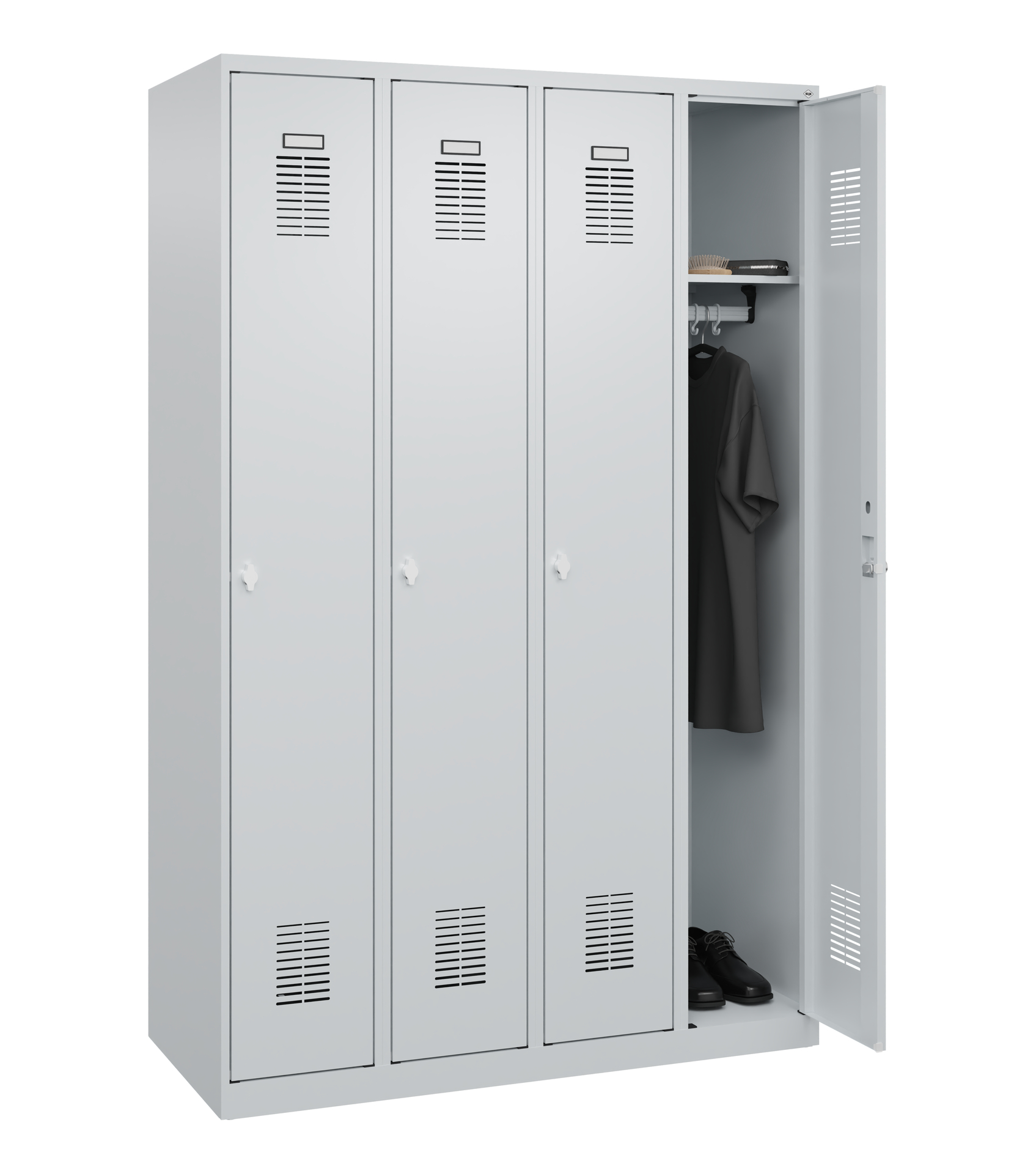 C+P Spind Basis PLUS, 4 Abteile, 1800x1200x500mm