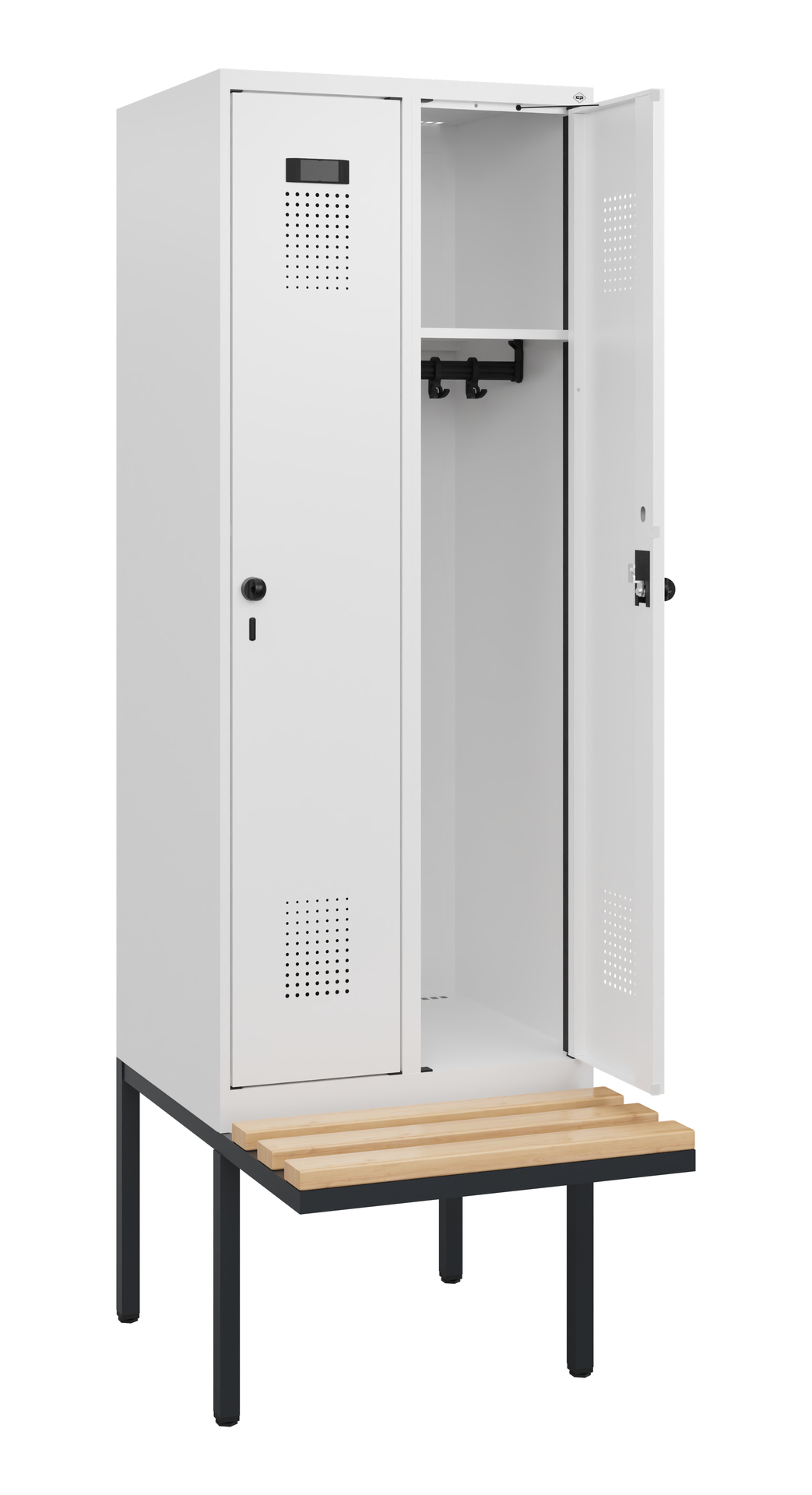 C+P Spind Evolo PLUS, Bank, 2 Abteile, 1950x600x81