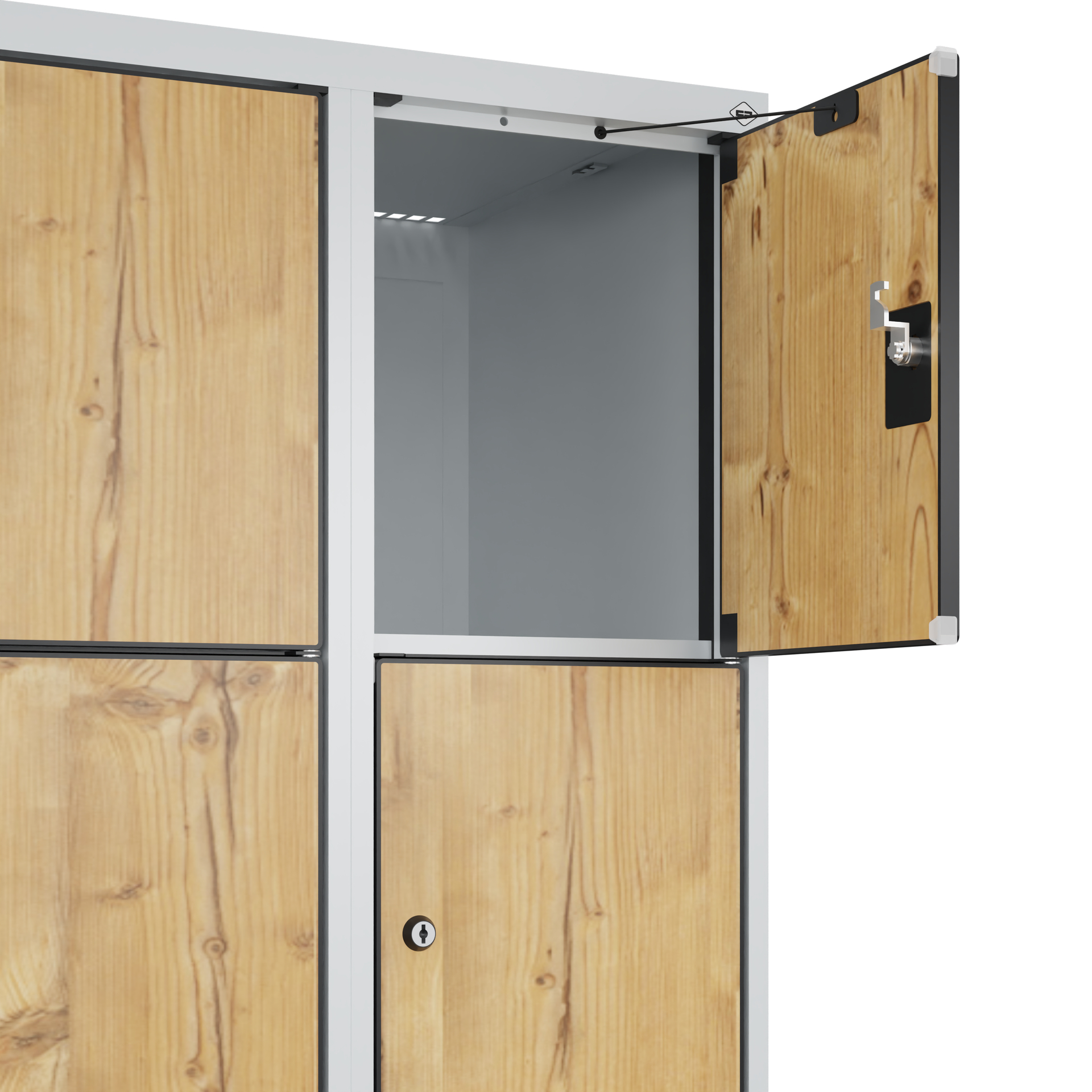 C+P Schlie�fachschrank Evolo PLUS, Sockel, 15 F�cher, 1950x900x500mm