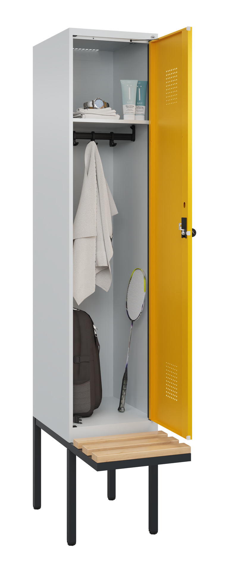 C+P Spind Evolo PLUS, Bank, 1 Abteile, 2120x400x81