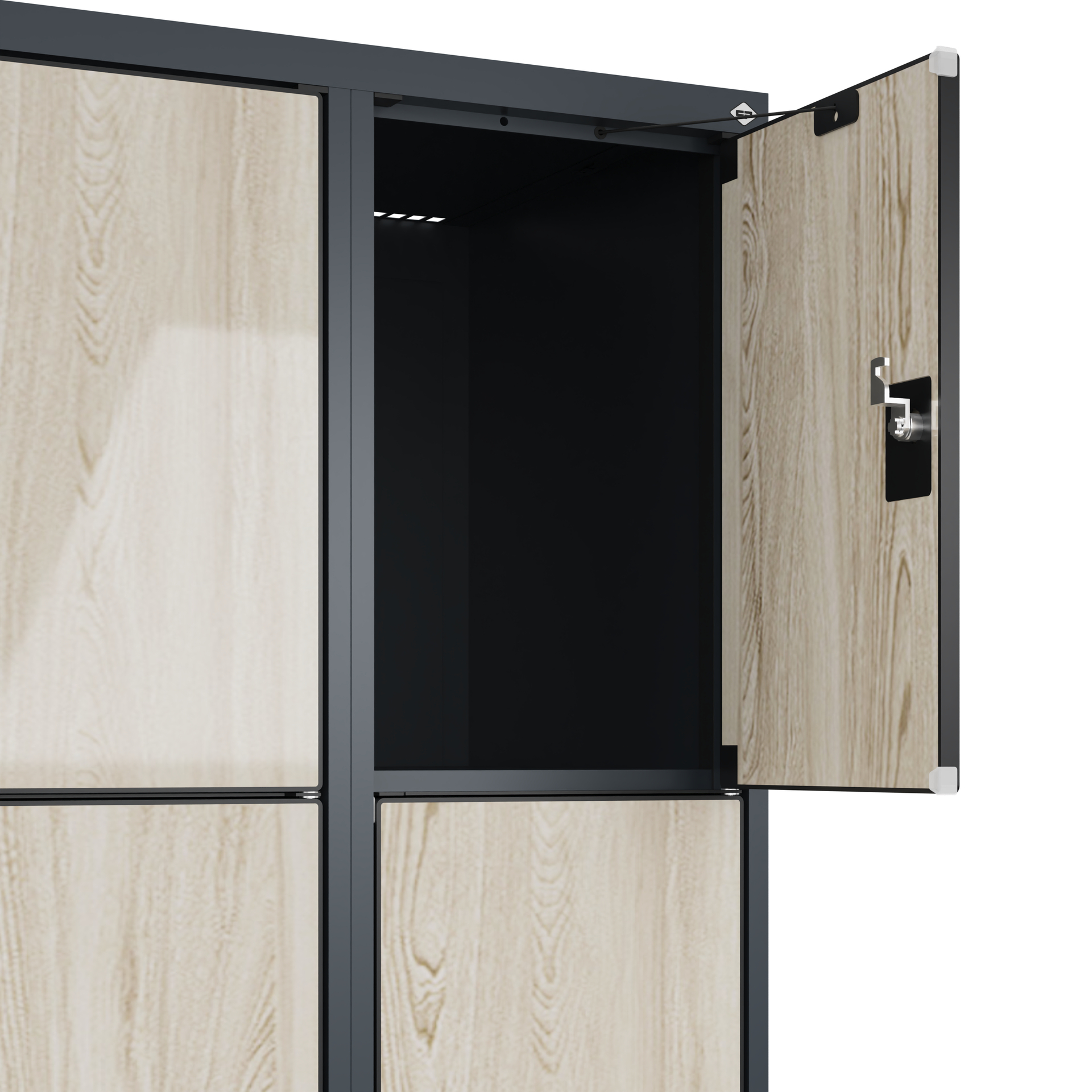 C+P Schlie�fachschrank Evolo PLUS, 12 F�cher, 1850x900x500mm