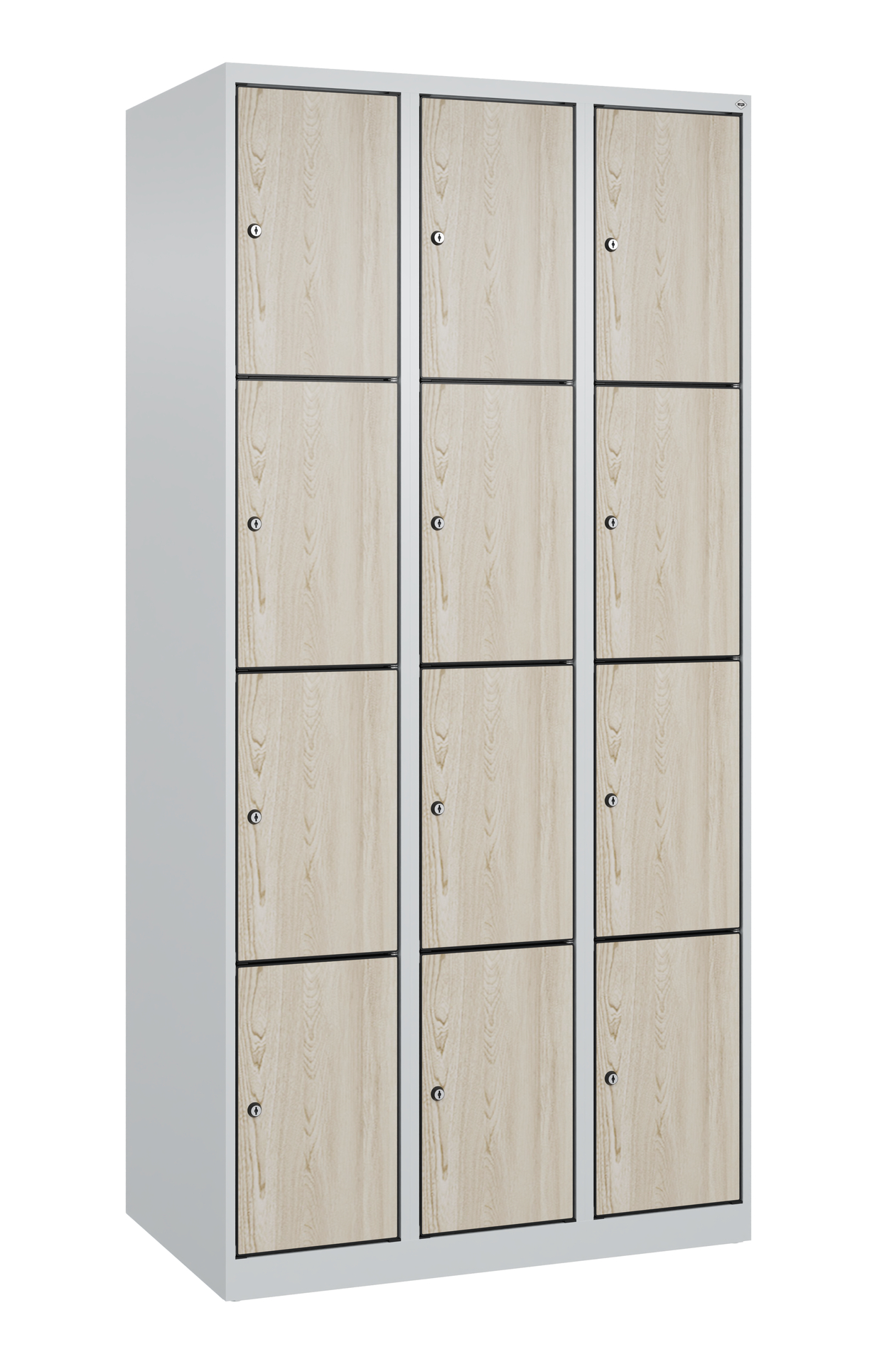 C+P Schlie�fachschrank Evolo PLUS, 12 F�cher, 1850x900x500mm