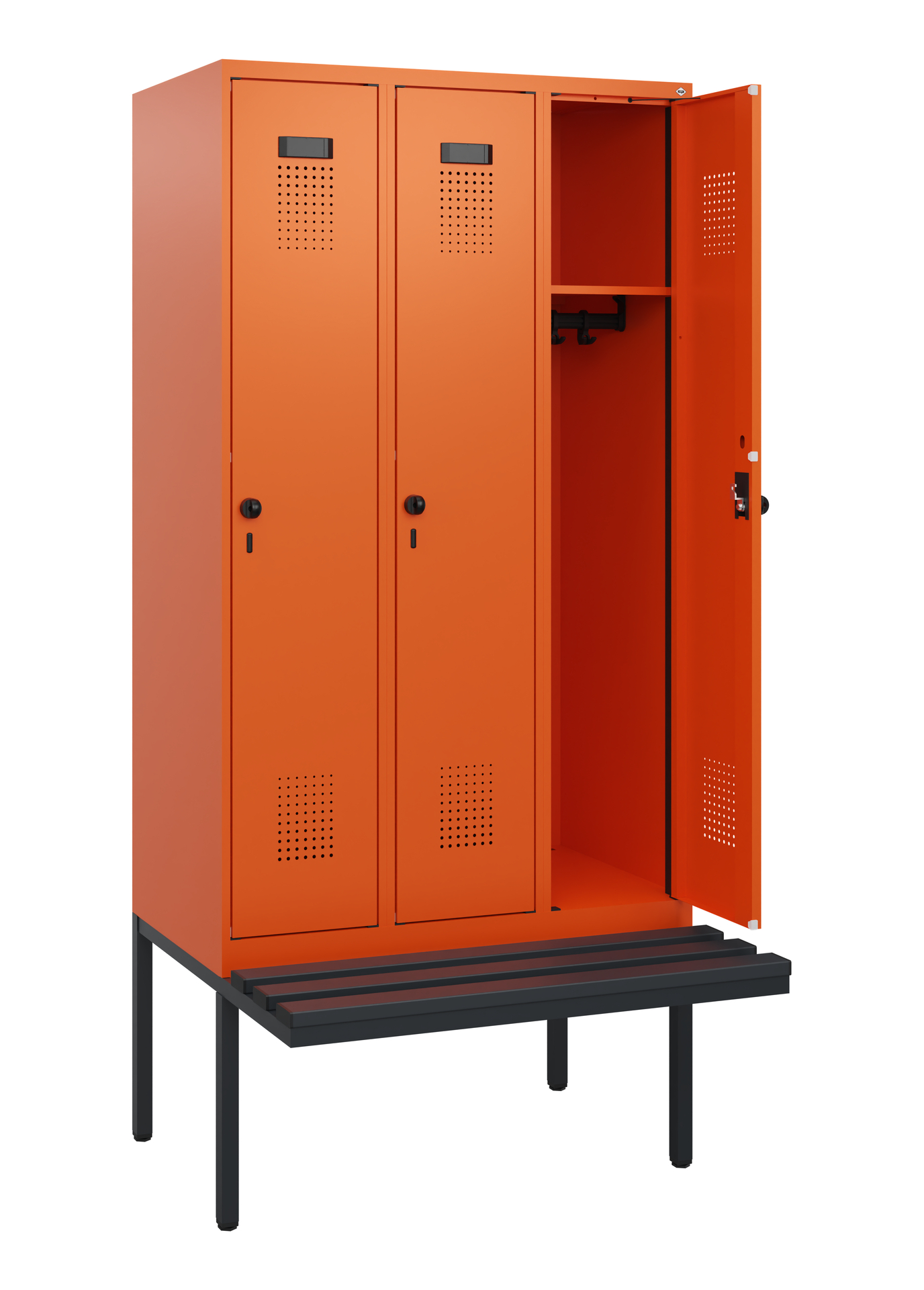 C+P Spind Evolo PLUS, Bank, 3 Abteile, 1950x900x815mm