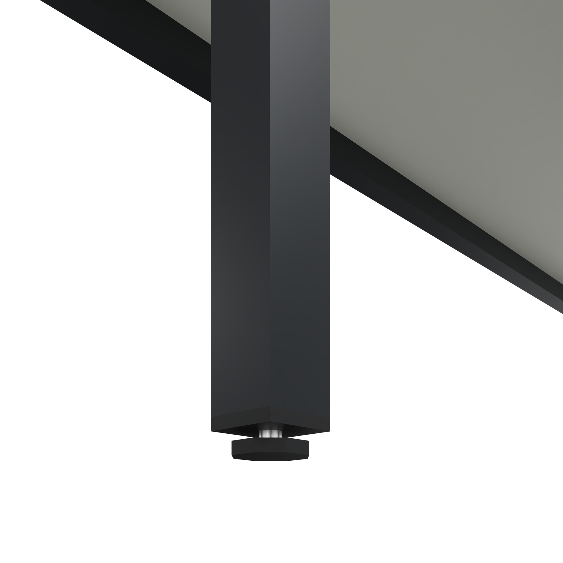 C+P Garderobenbank Solid HPL, 1716x1000x770mm, 7021/VK741