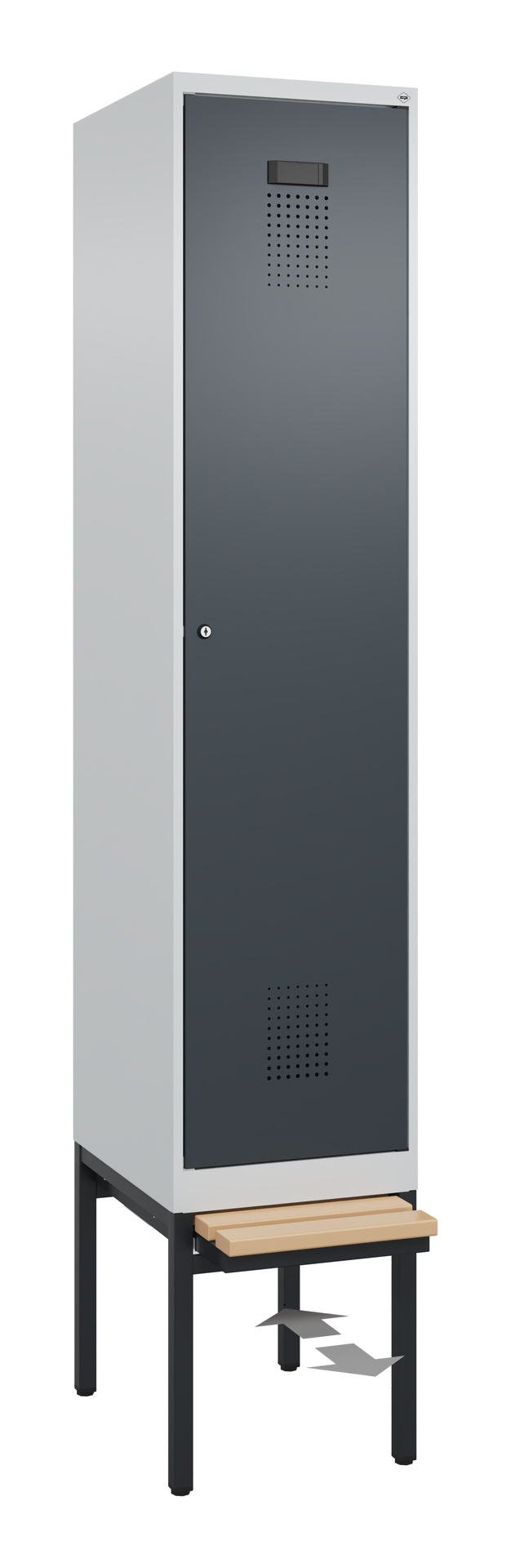 C+P Spind Evolo PLUS, Bank, 1 Abteil, 2120x400x815mm