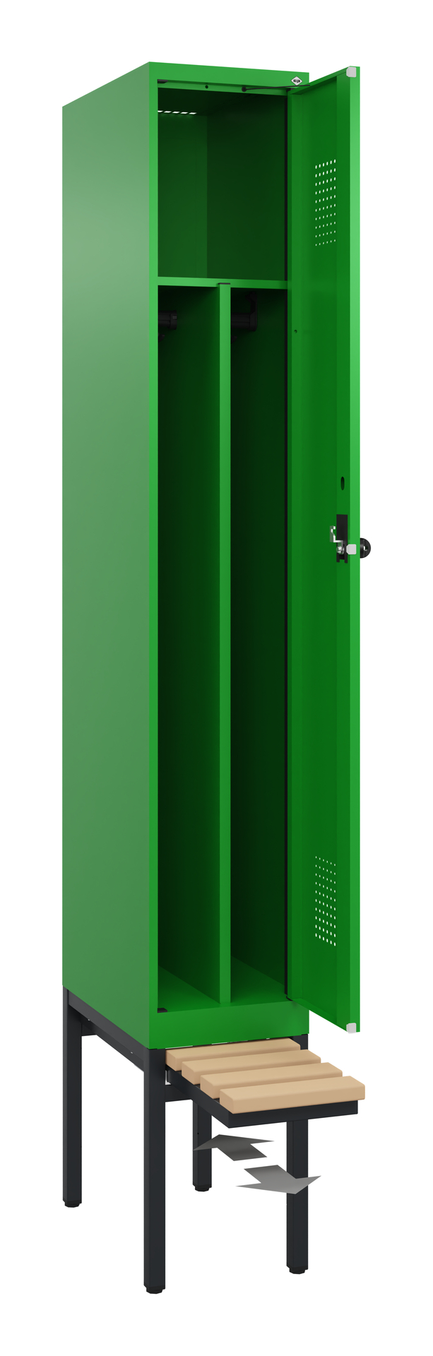 C+P Spind Evolo PLUS, Bank, 1 Abteil, 2120x300x815mm