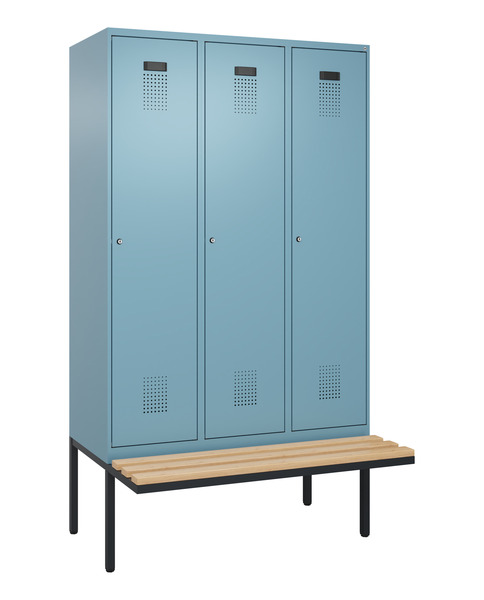 C+P Spind Evolo PLUS, Bank, 3 Abteile, 2120x1200x8