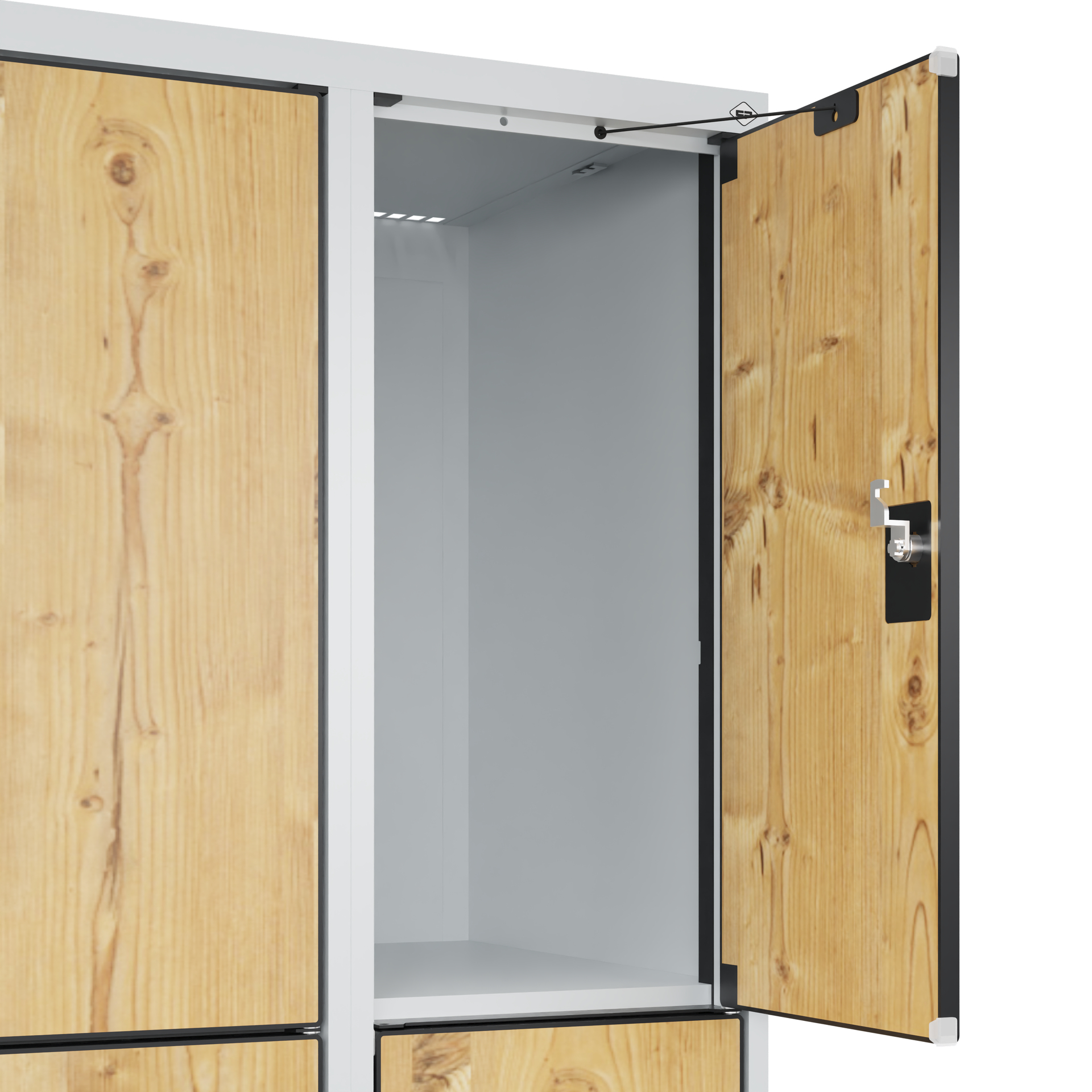 C+P Schlie�fachschrank Evolo PLUS, Sockel, 6 F�cher, 1950x600x500mm