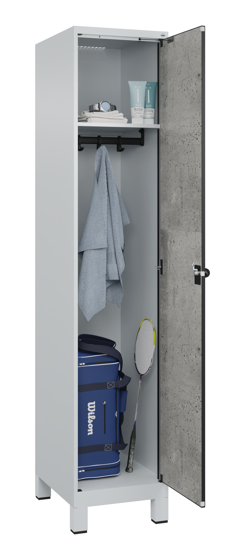 C+P Spind Evolo PLUS, F��e, 1 Abteil, 1950x400x500mm