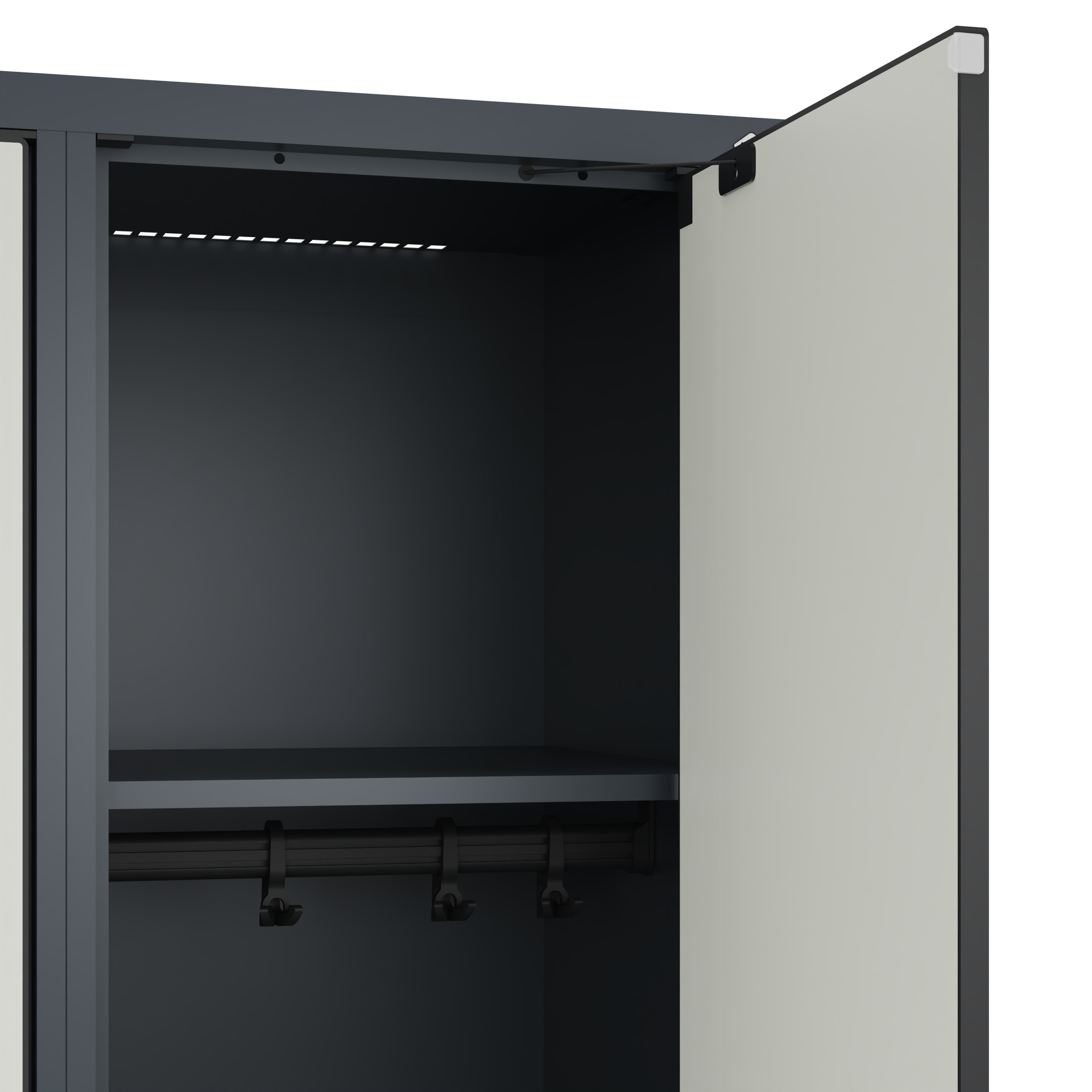 C+P Spind Evolo PLUS, Sockel, 1 Abteil, 1630x400x500mm