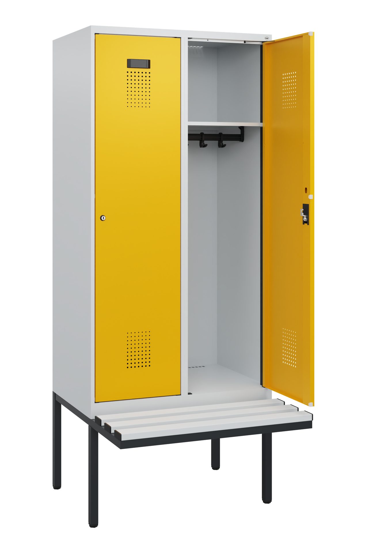 C+P Spind Evolo PLUS, Bank, 2 Abteile, 1950x800x81