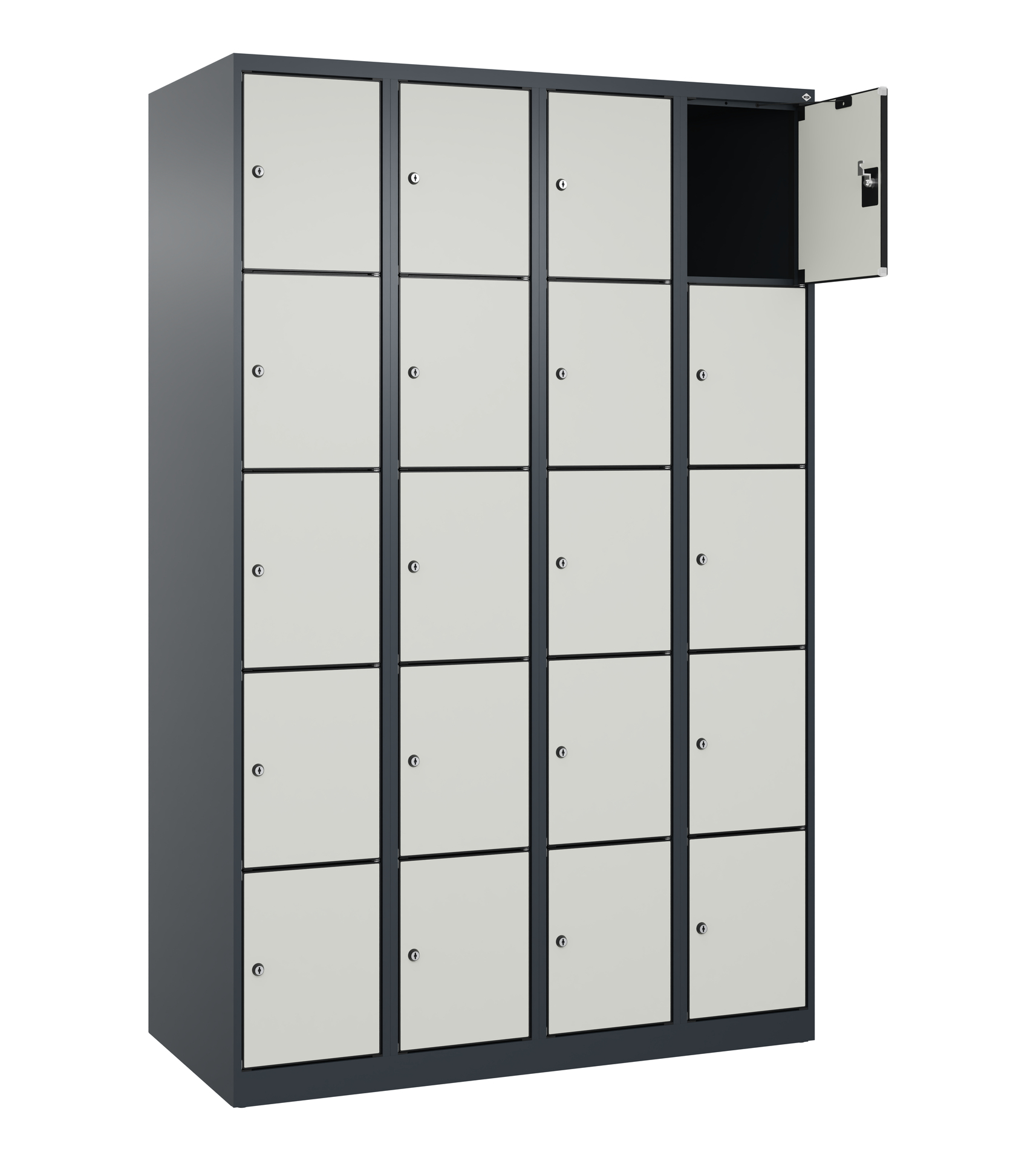 C+P Schlie�fachschrank Evolo PLUS, 20 F�cher, 1850x1200x500mm