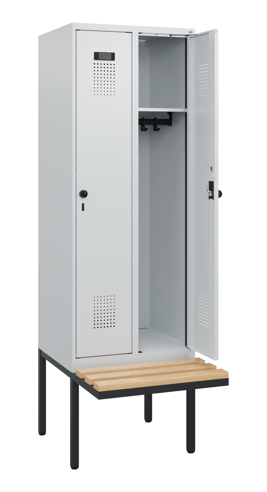 C+P Spind Evolo PLUS, Bank, 2 Abteile, 1950x600x81