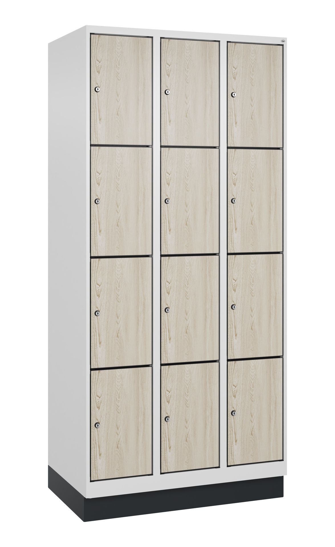 C+P Schlie�fachschrank Evolo PLUS, Sockel, 12 F�cher, 1950x900x500mm